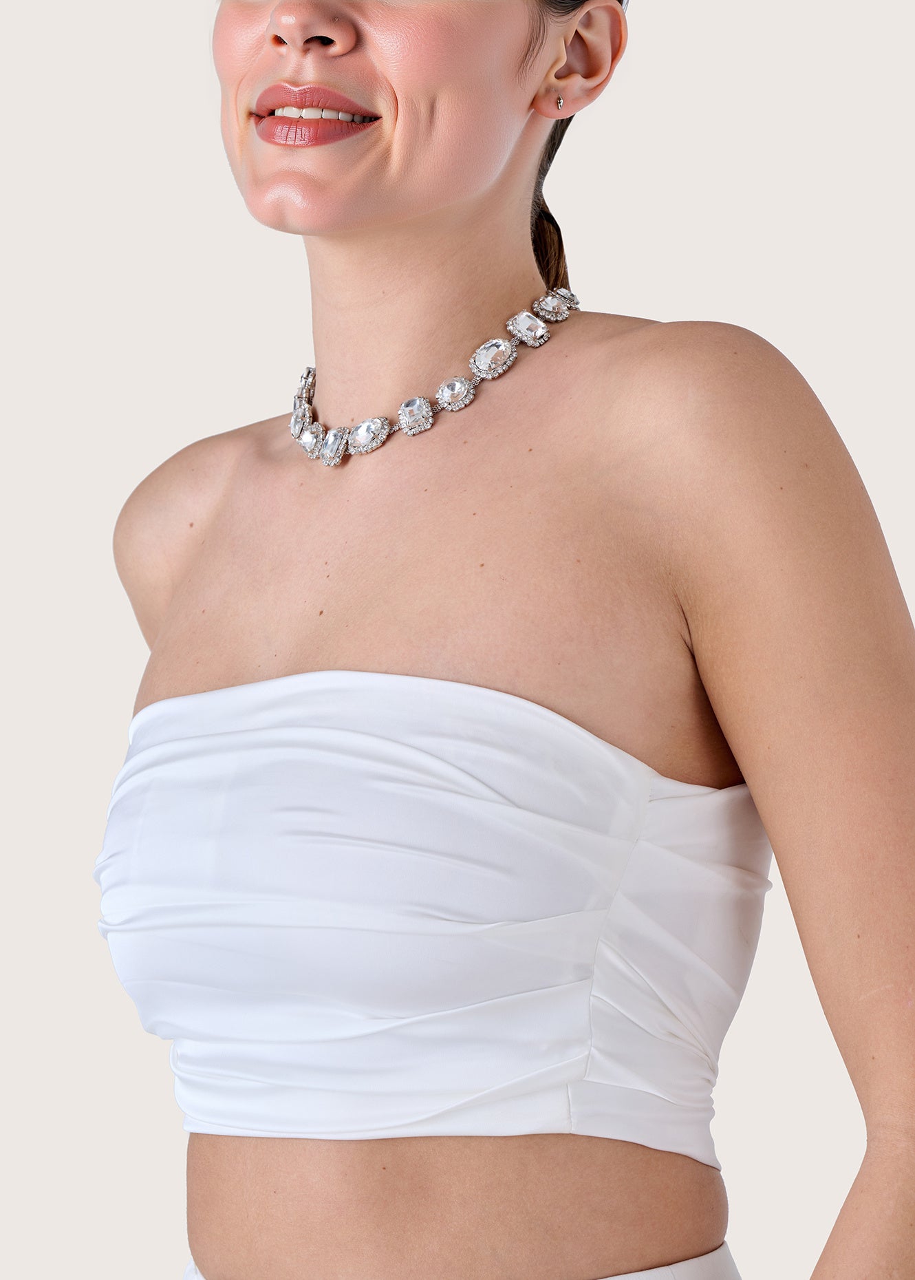 Top Tullia in satin