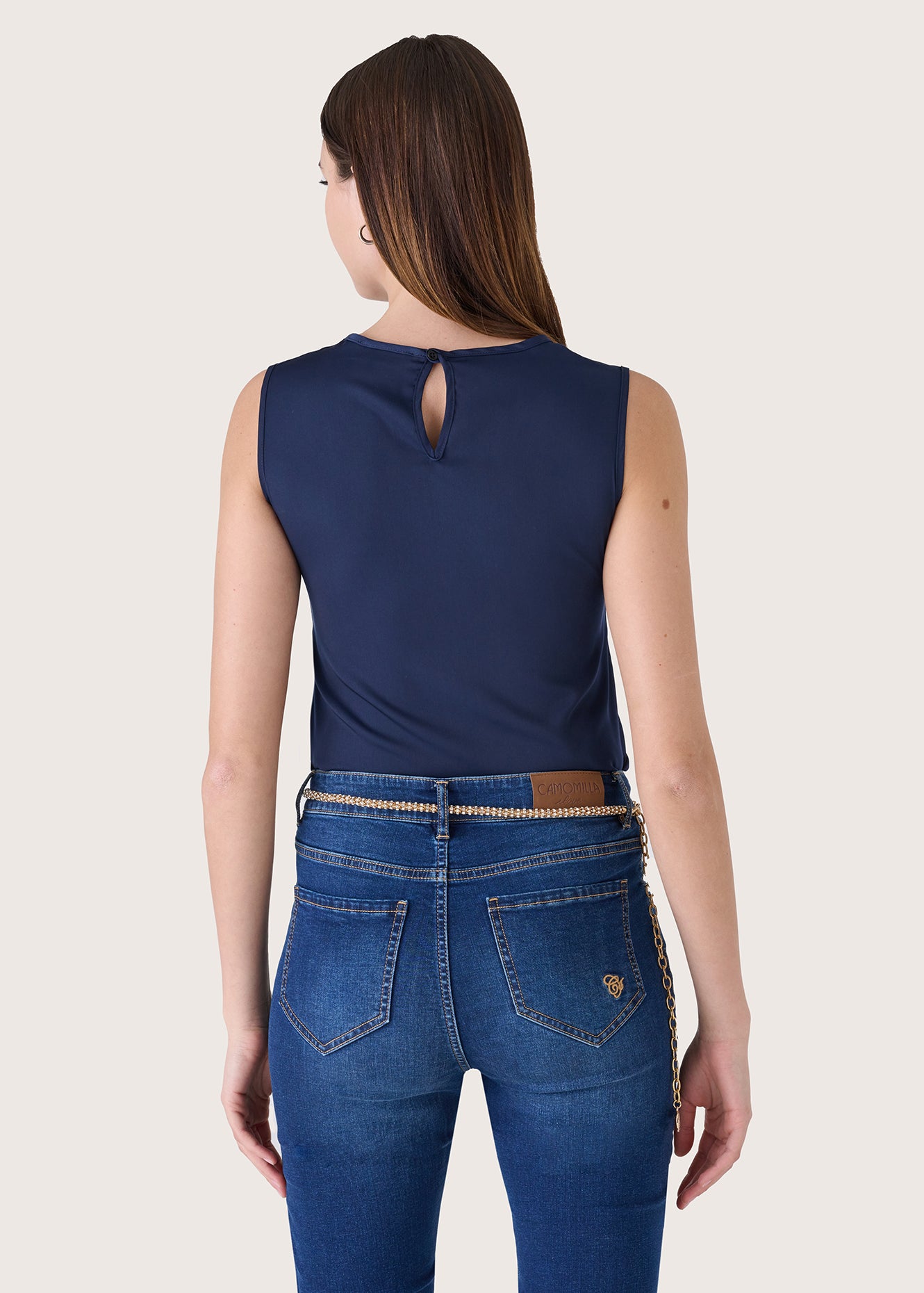 Top Tiziano in satin