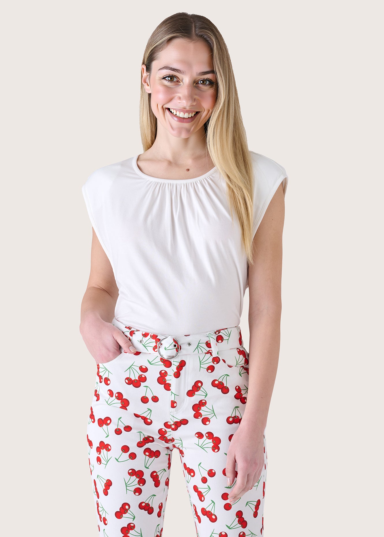 T-shirt Total in viscosa