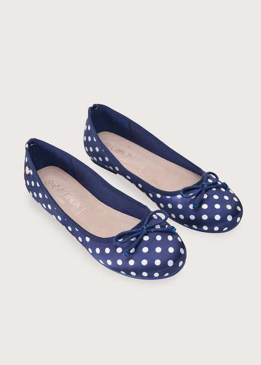 Ballerina Shelly in satin a pois