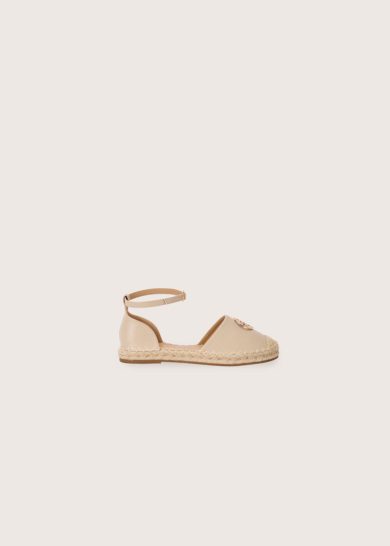 Espadrillas Smaly in ecopelle e paglia