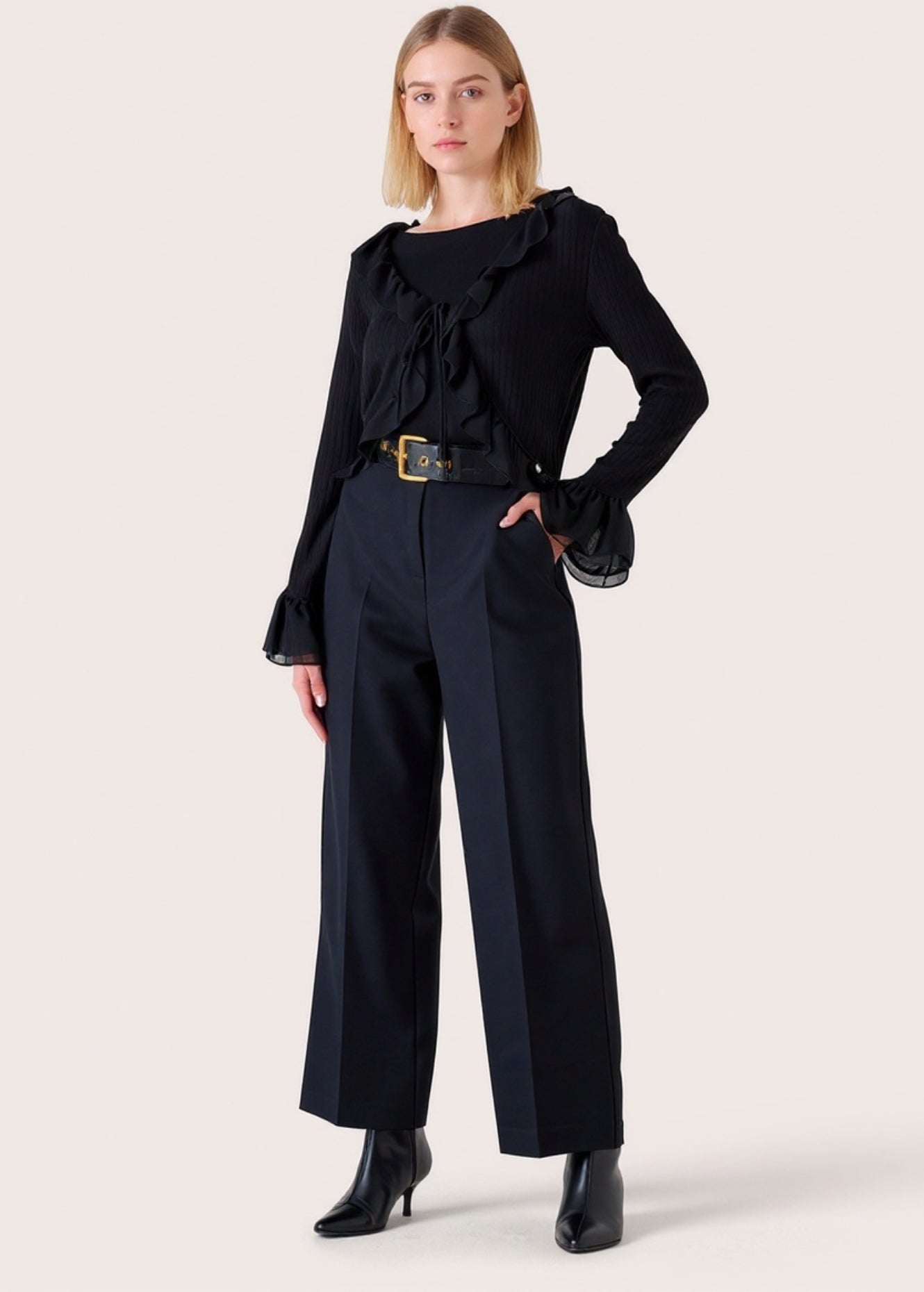 Pantalone Ashely a gamba dritta