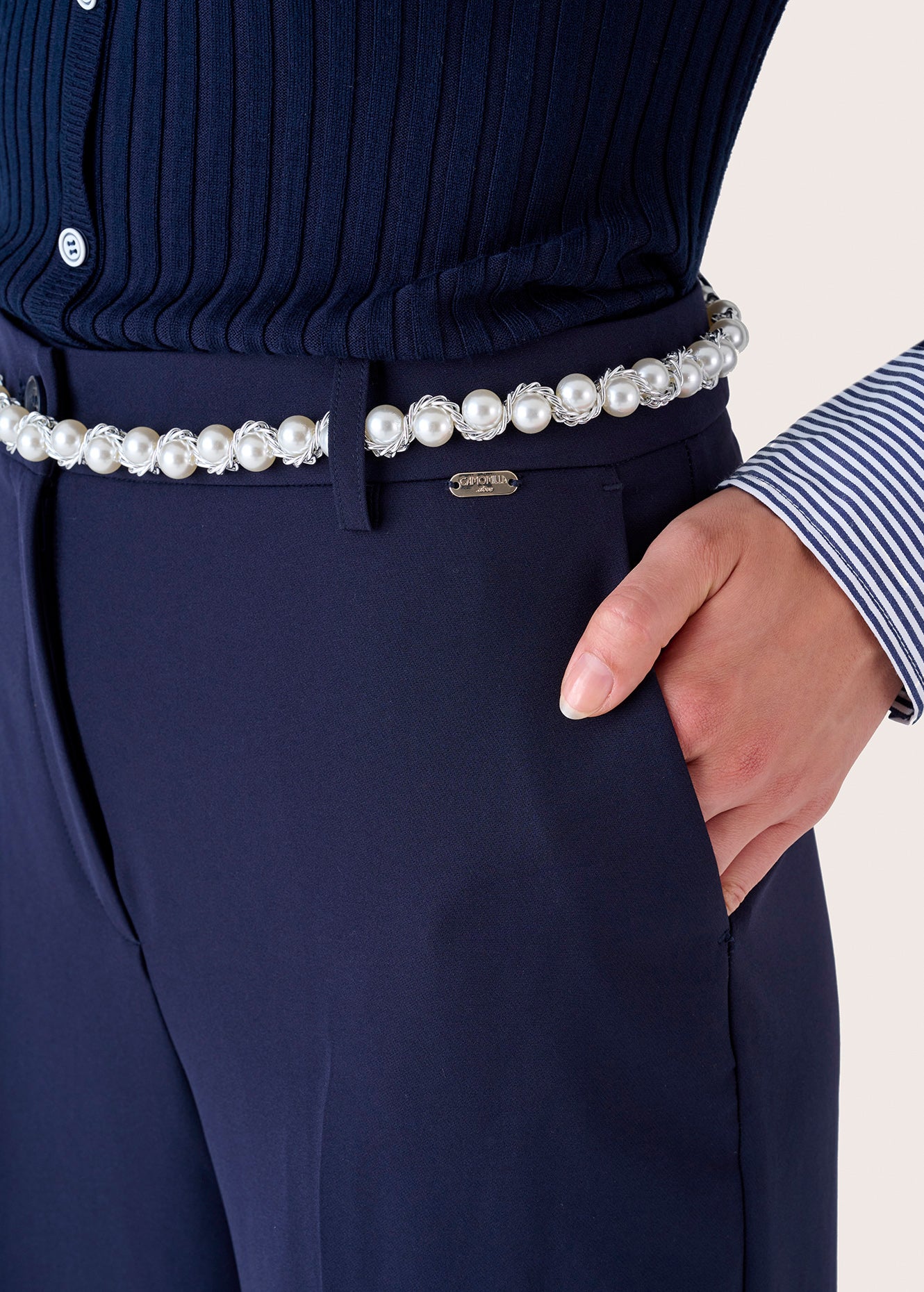 Pantalone Ashely a gamba dritta