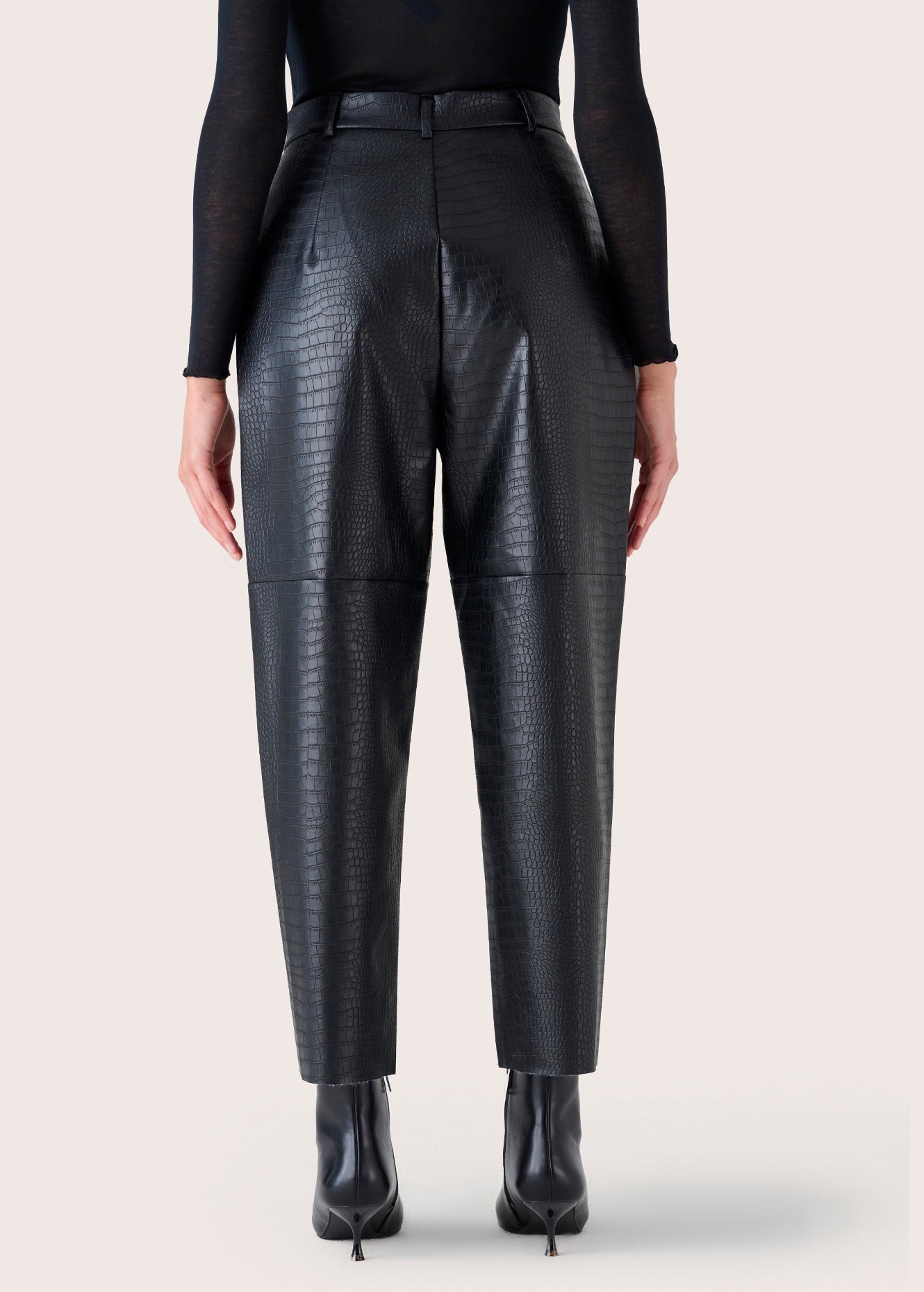 Pantalone Peony in ecopelle