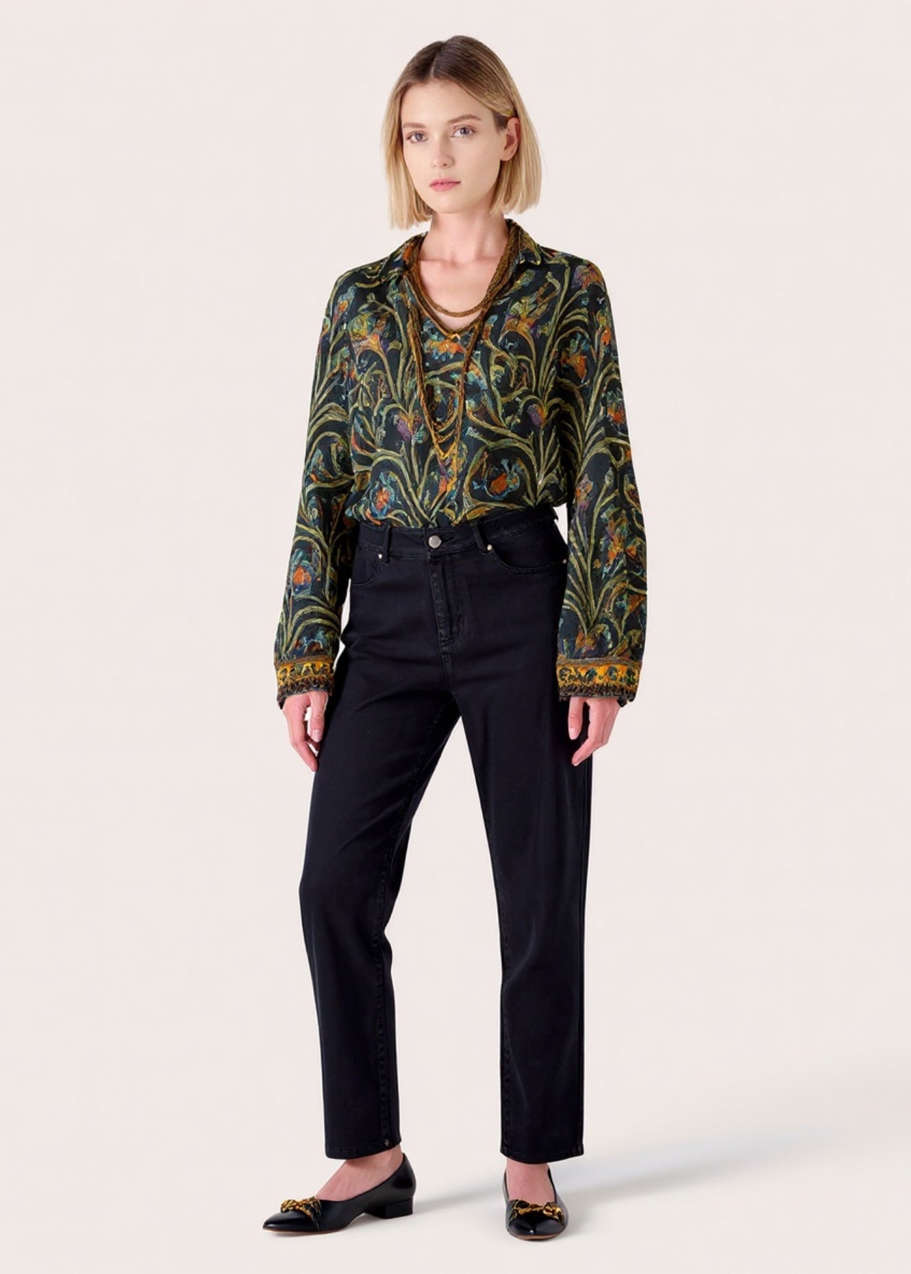 Pantalone Kate in denim di cotone