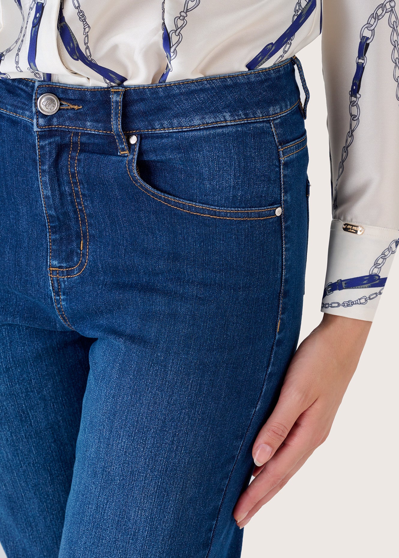 Pantalone Kate in denim di cotone