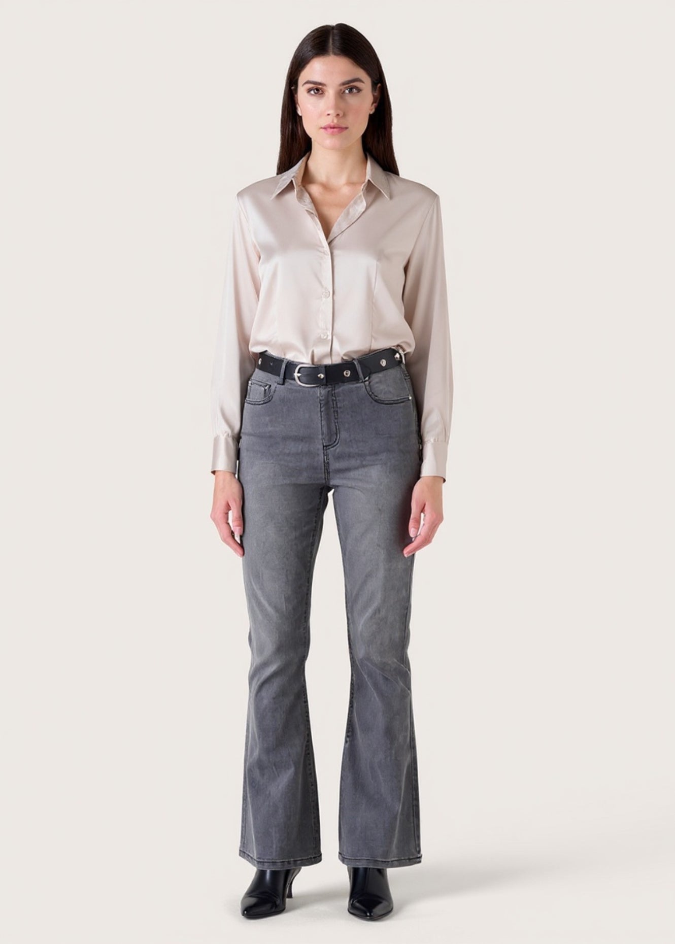 Pantalone Cindy in denim di cotone