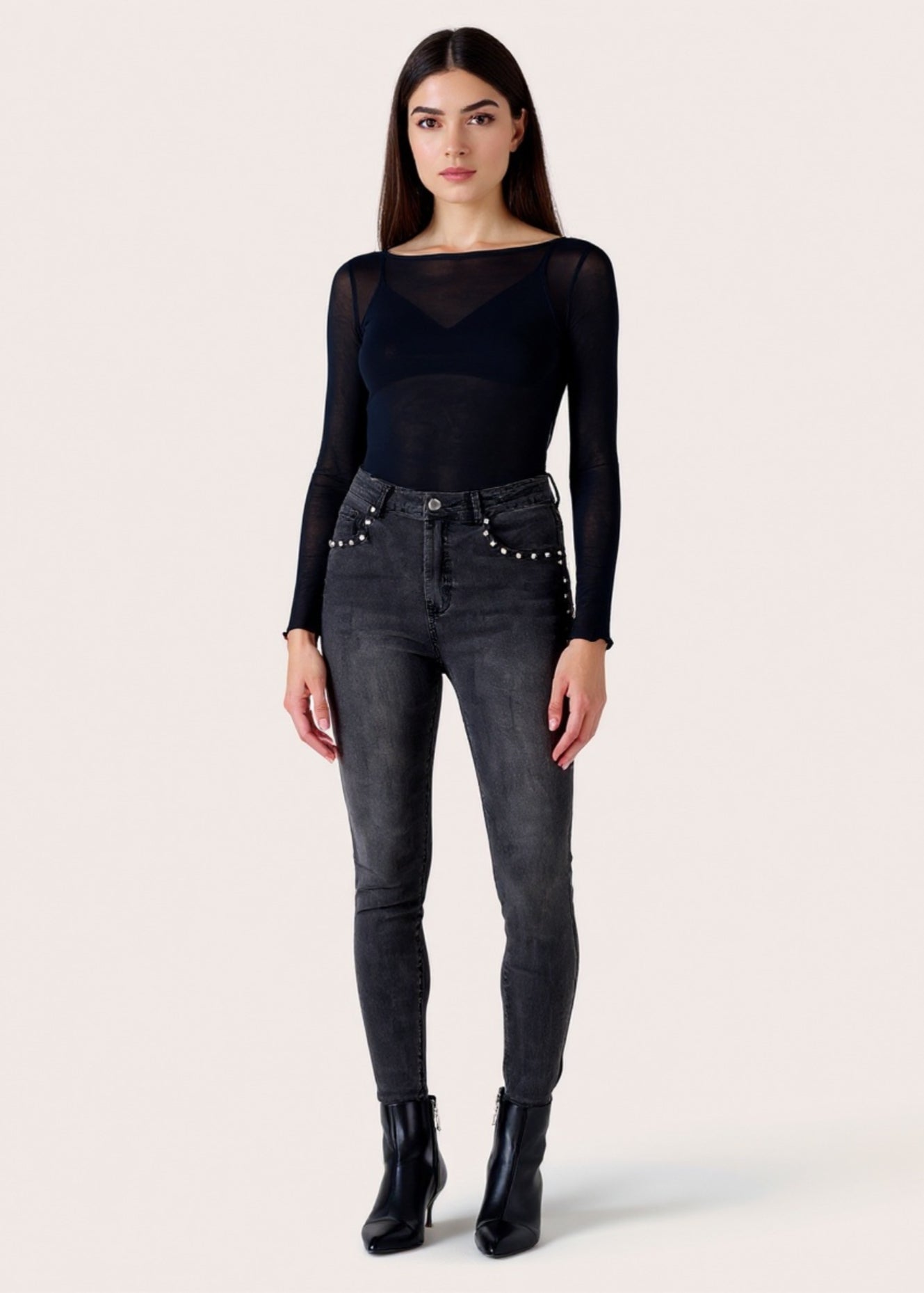 Pantalone Kate in denim di cotone