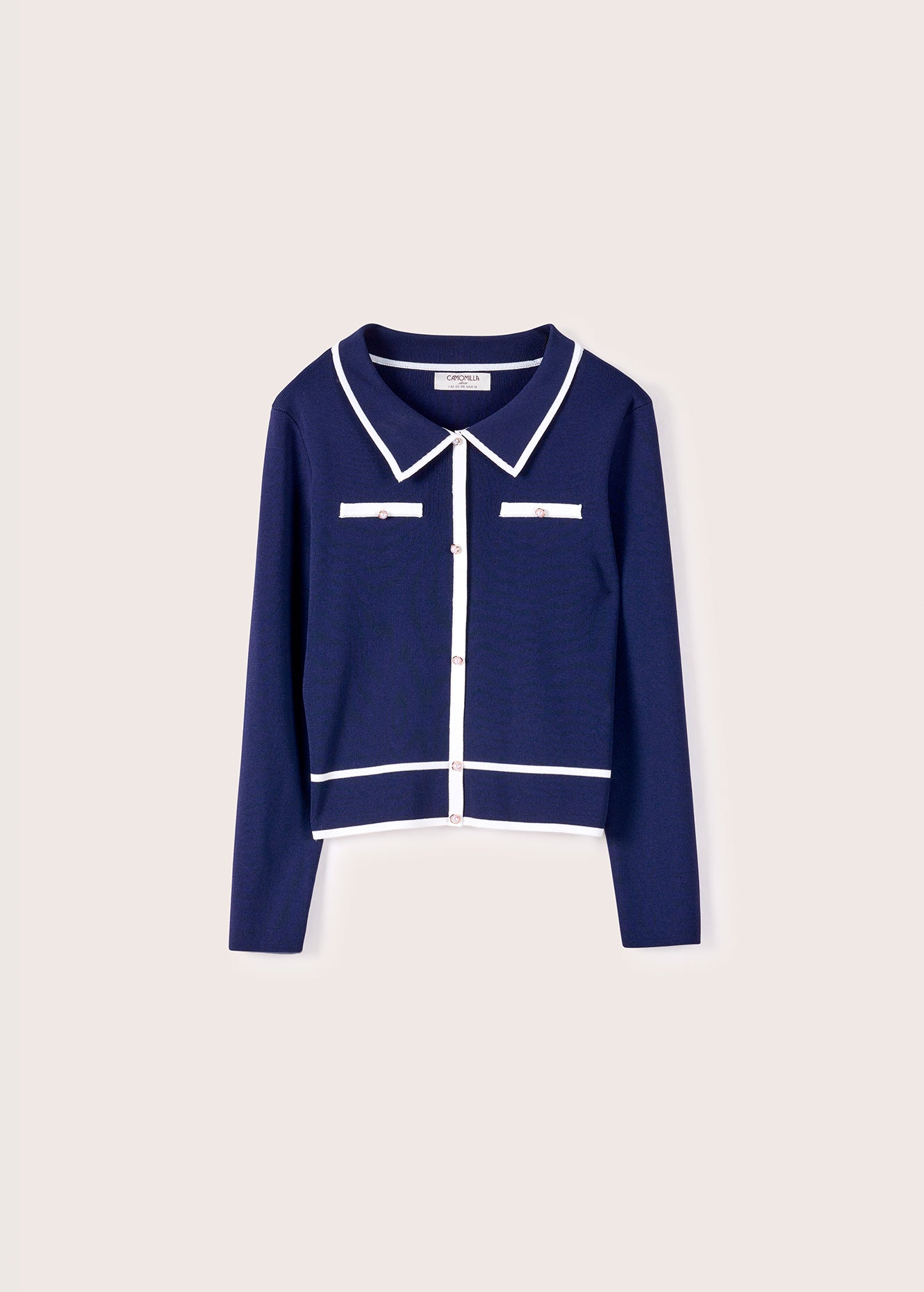 Maglia Murray effetto cardigan