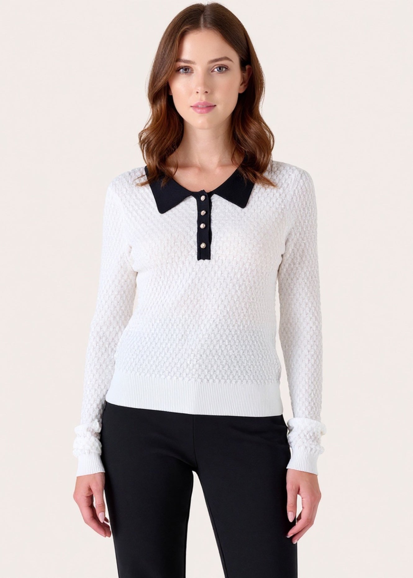 Maglia Merry a nido d'ape