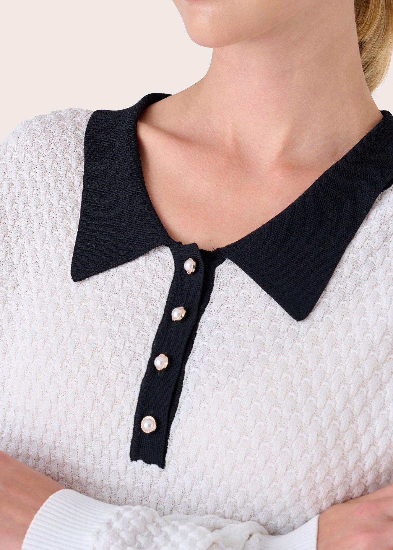 Maglia Merry a nido d'ape