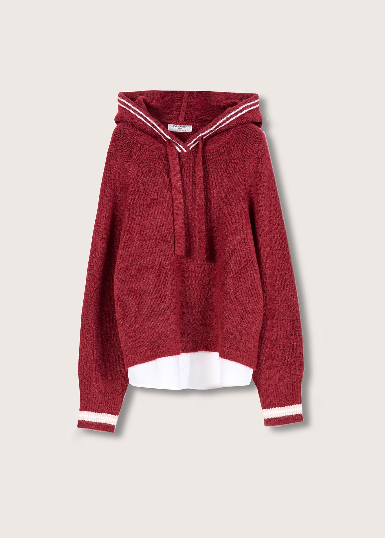 Maglia Miele effetto camicia