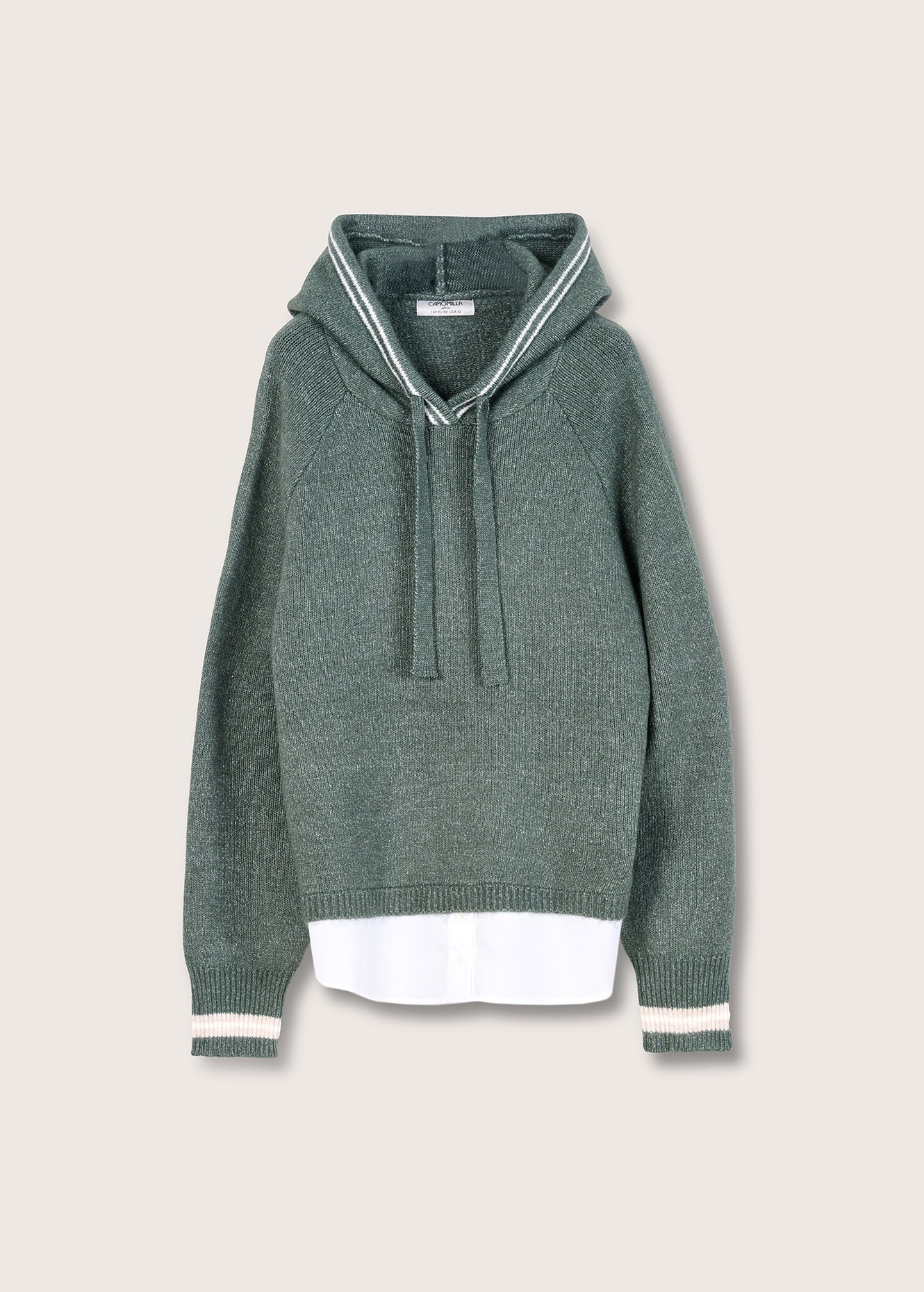 Maglia Miele effetto camicia