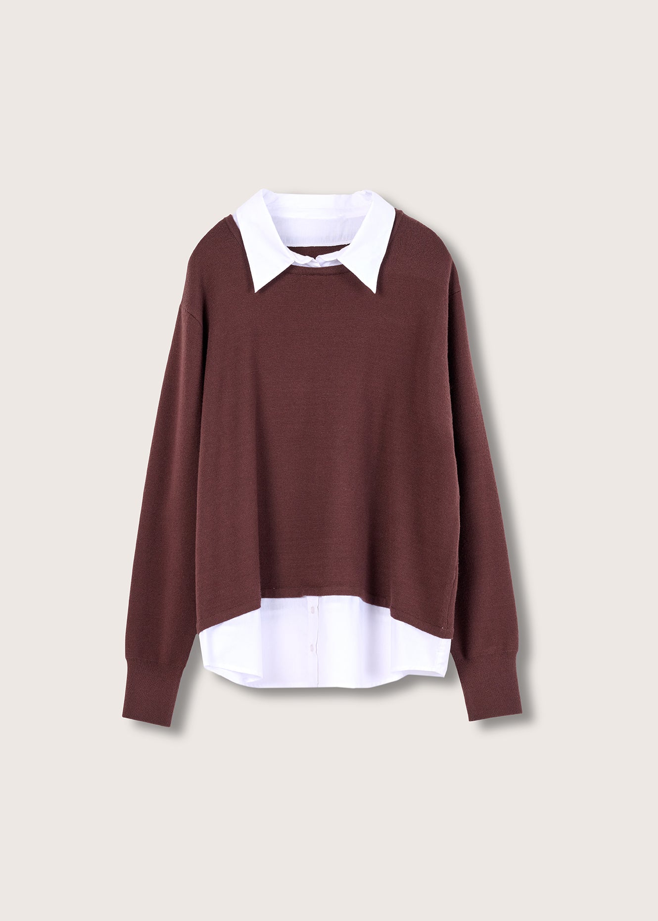 Maglia Mirnam effetto camicia