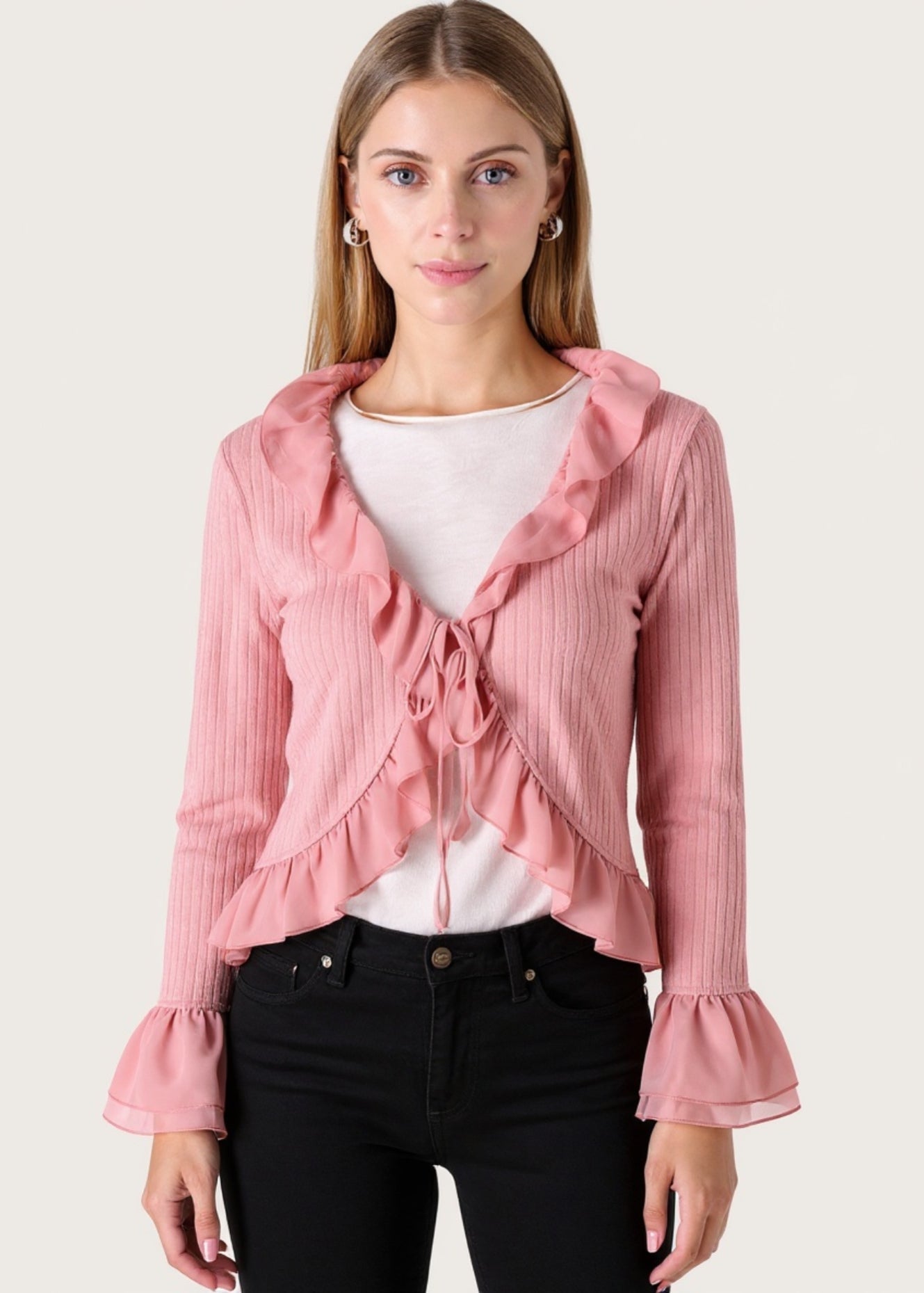 Cardigan Cuore in viscosa