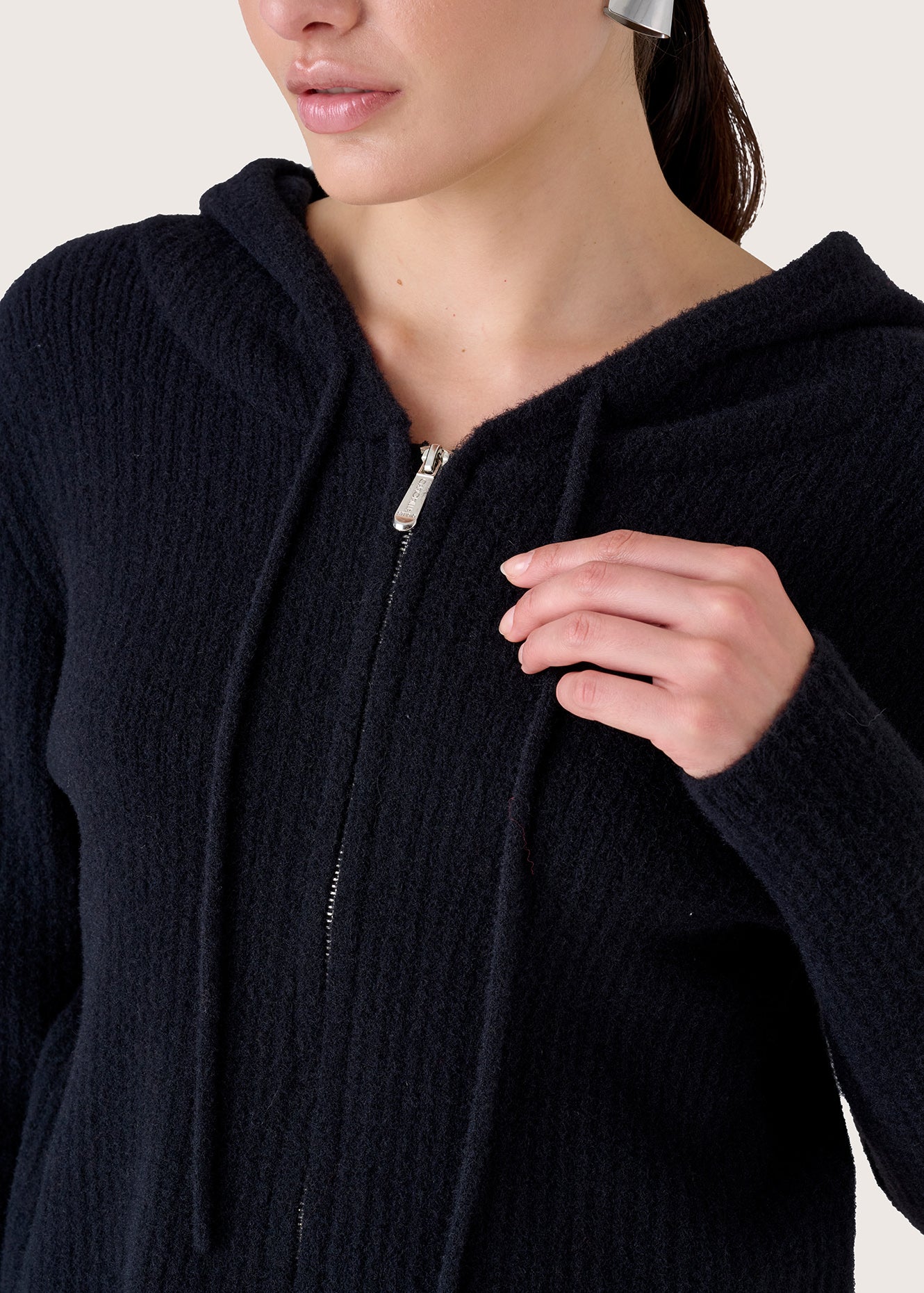 Cardigan Color con cappuccio