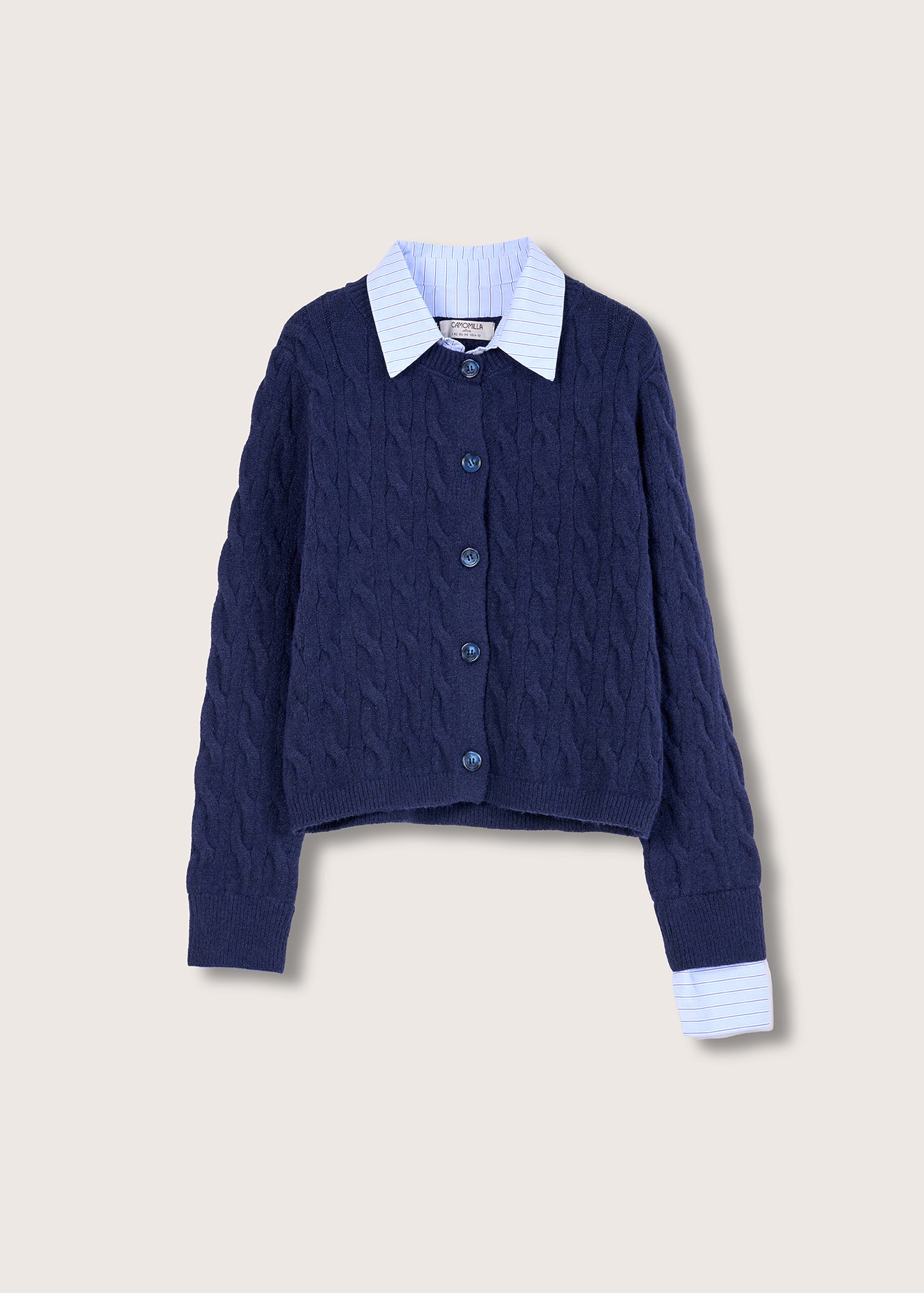 Cardigan Cledi effetto camicia