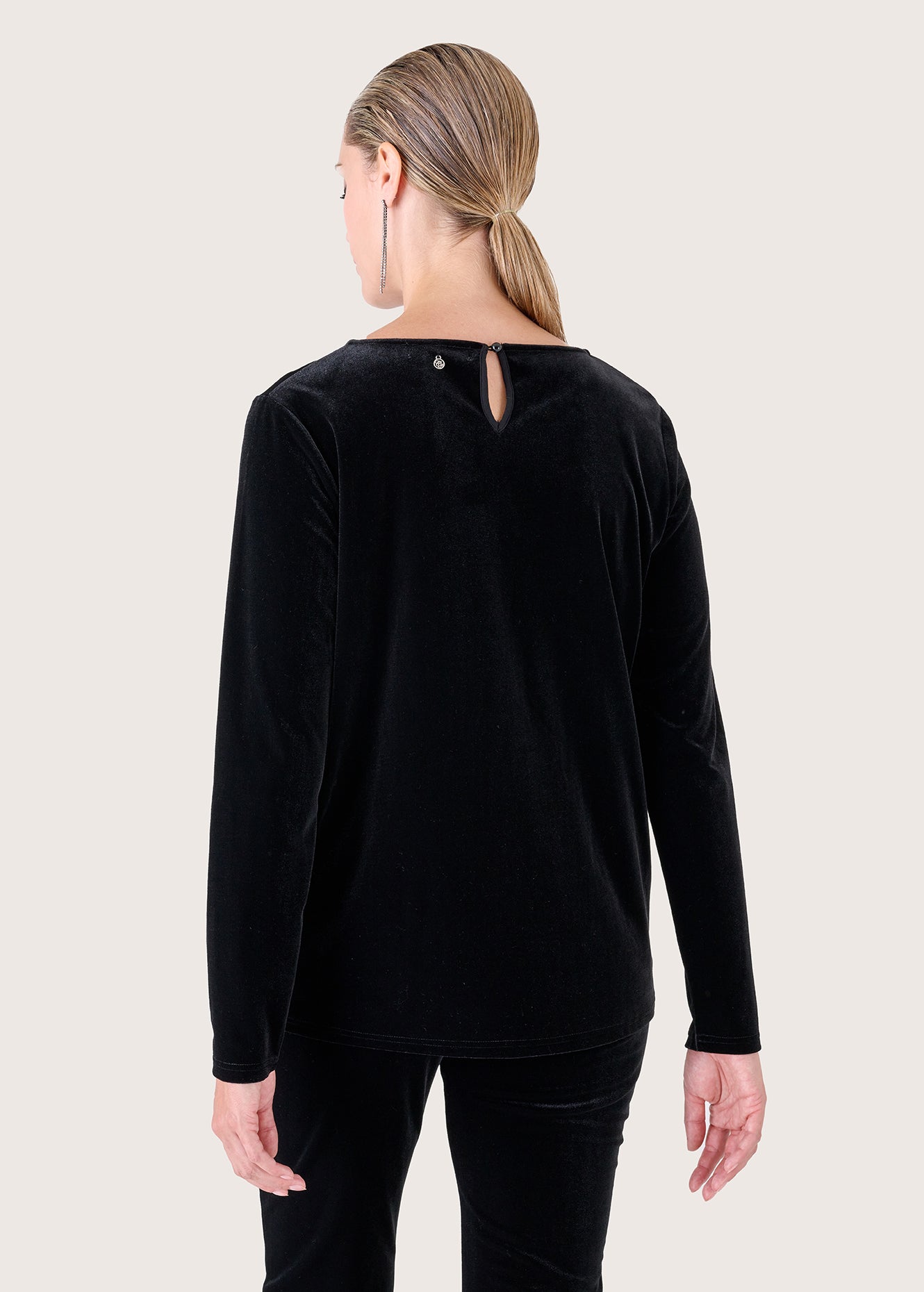 Maglia Siesta in velluto e strass