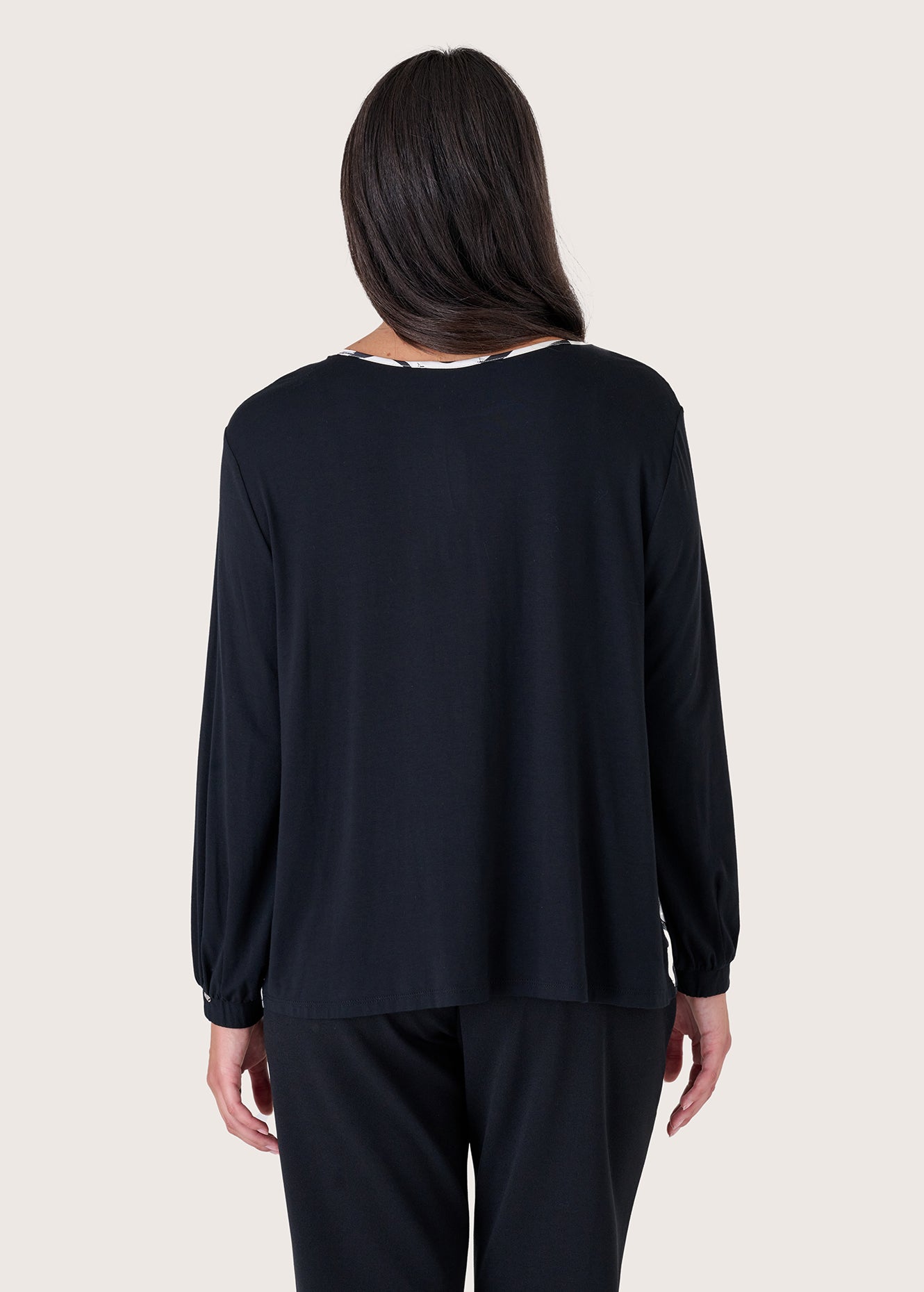 Blusa Cassiam in doppio tessuto