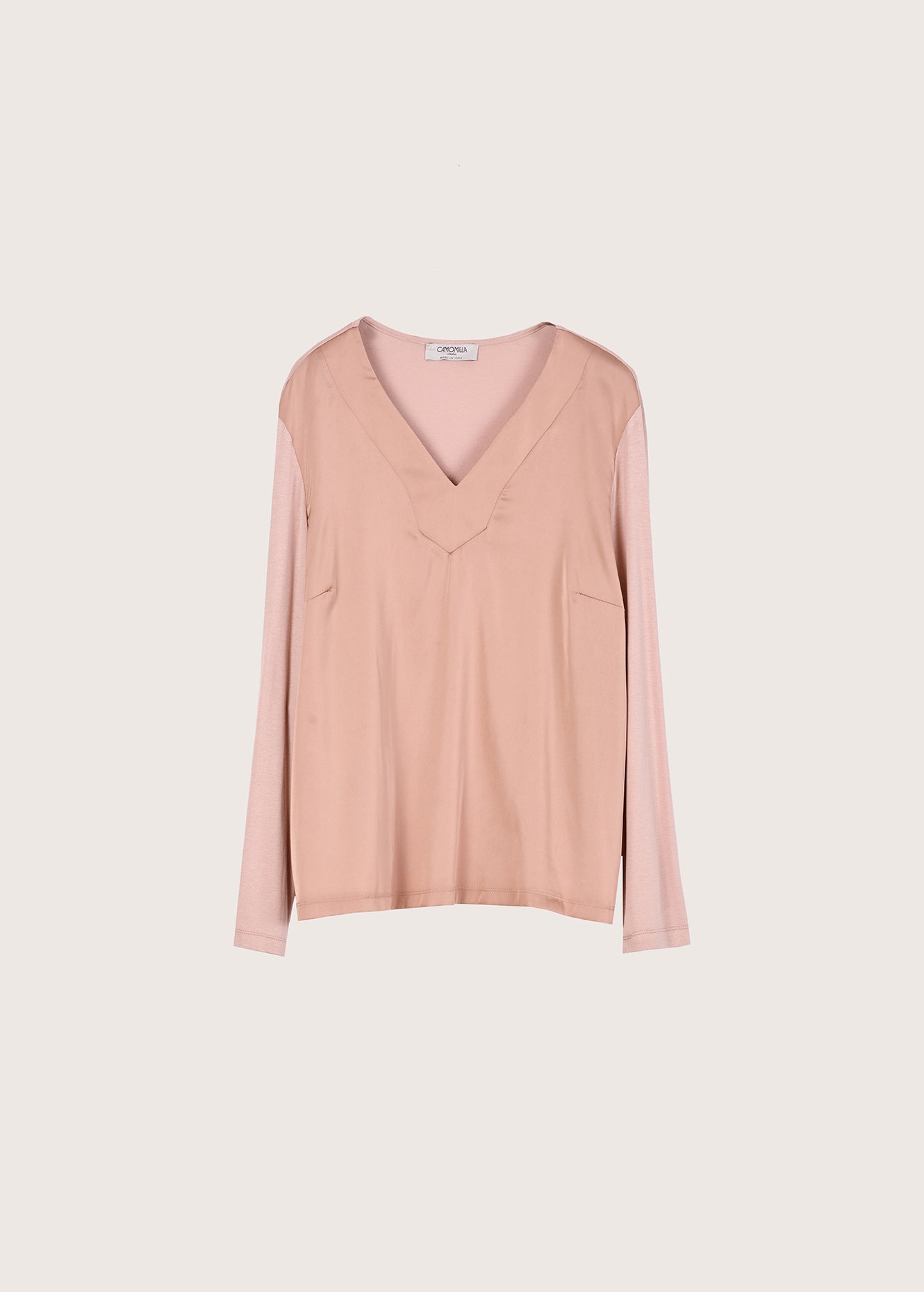 Blusa Cassy in doppio tessuto
