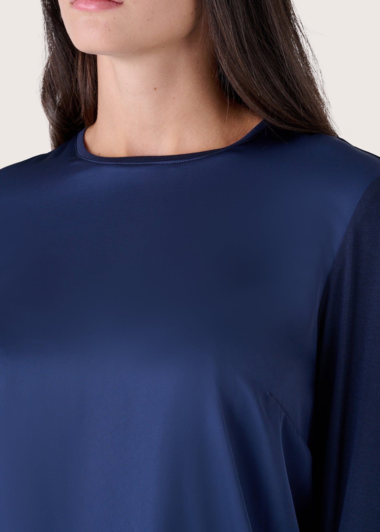 Blusa Cassys in doppio tessuto