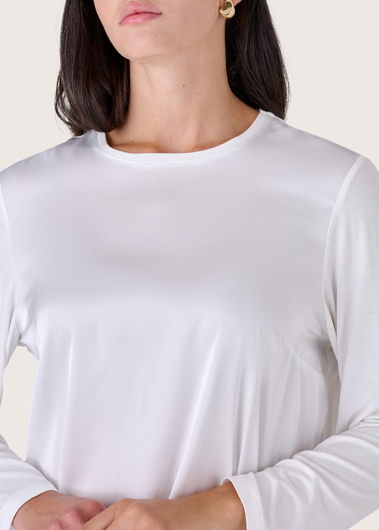 Blusa Cassys in doppio tessuto