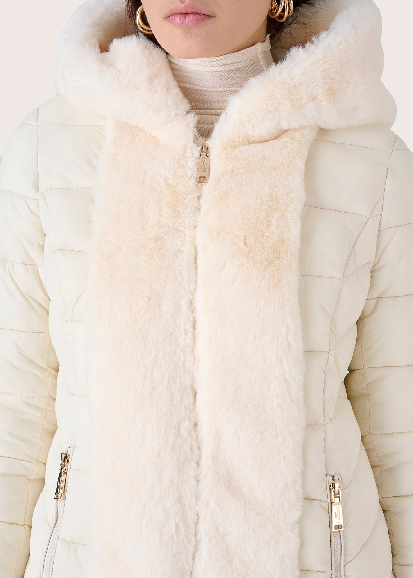 Piumino Pica con eco pelliccia