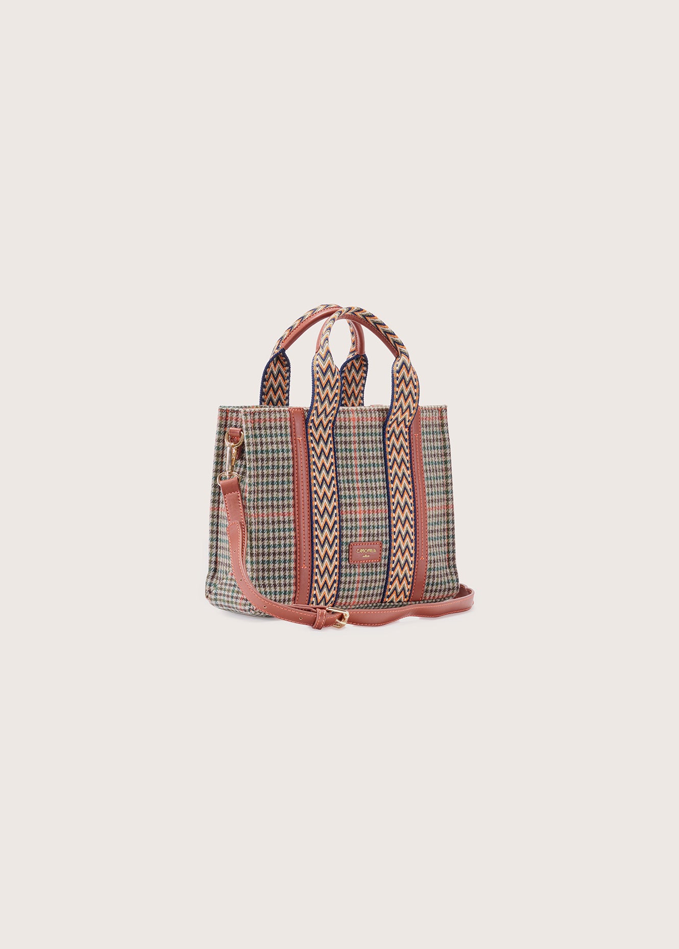 Borsa shopping Brulla in pied de poule