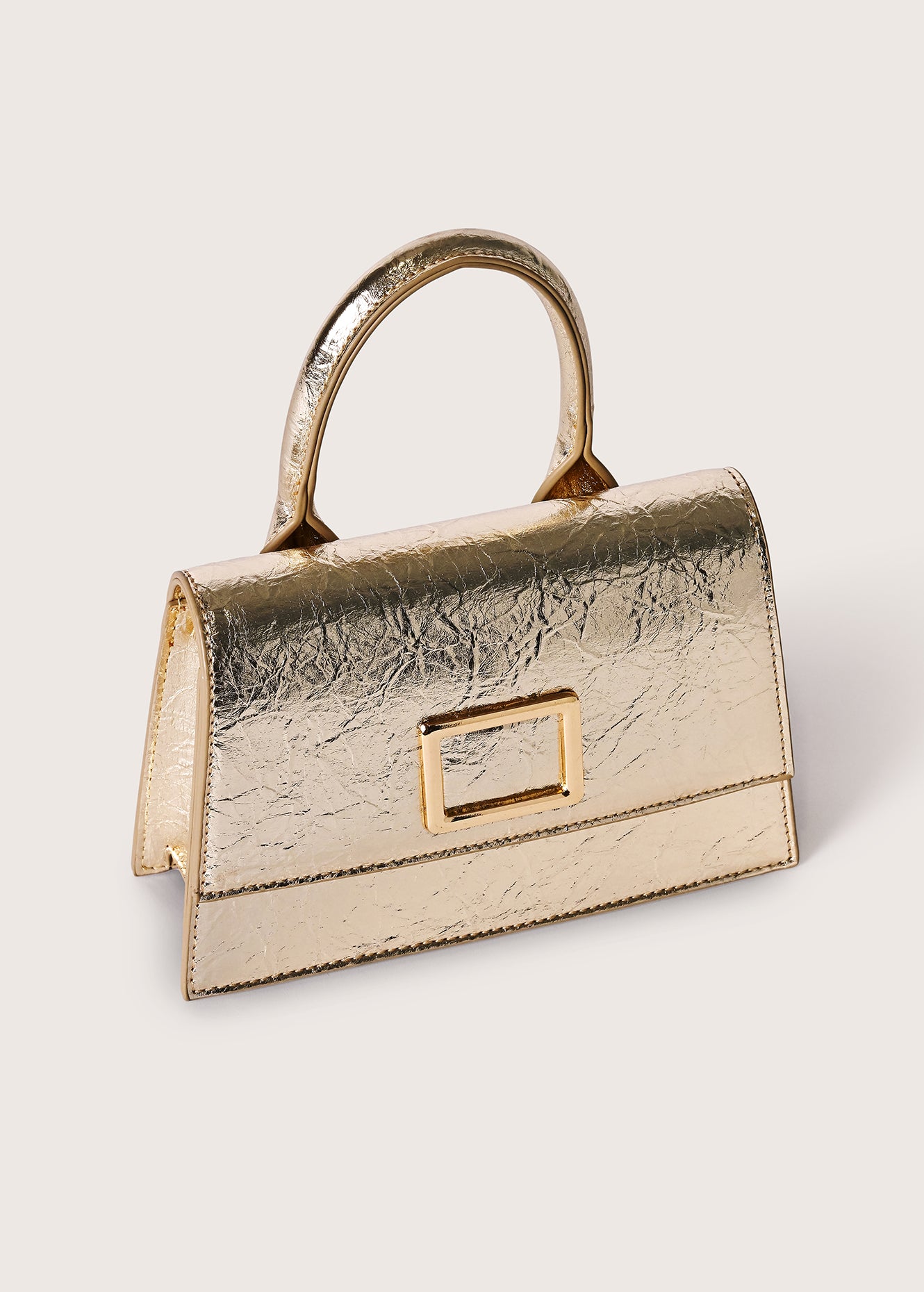 Pochette Baxi in ecopelle martellata