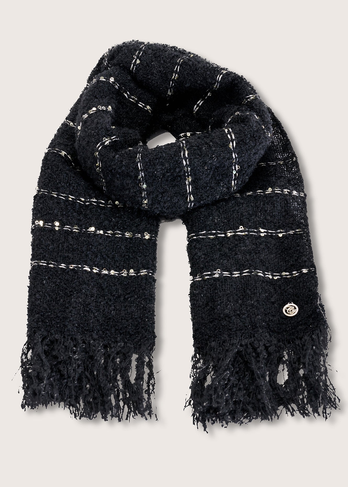 Sciarpa Stona in tessuto bouclé
