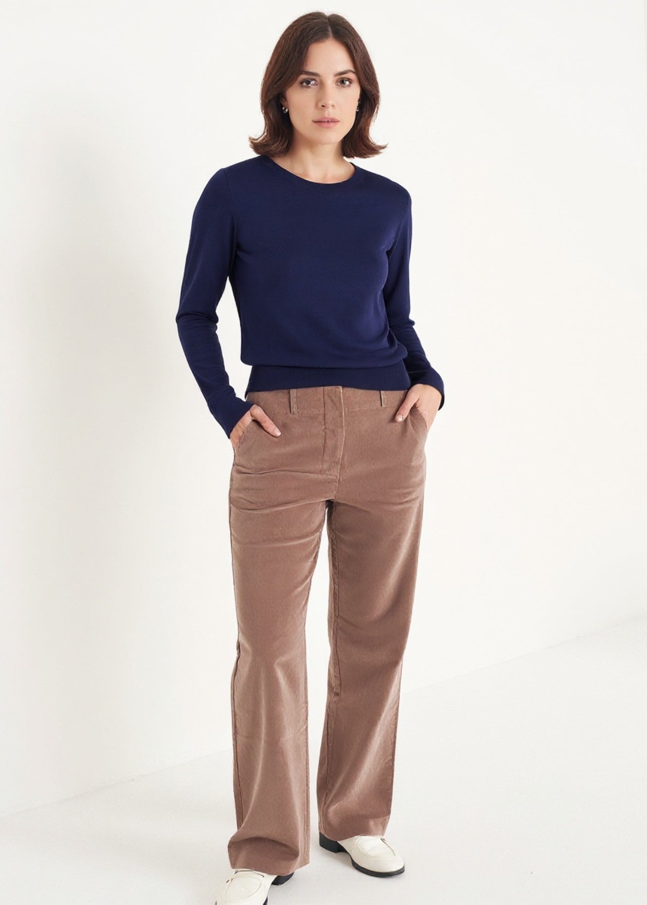 Pantalone Giorgia in velluto di cotone