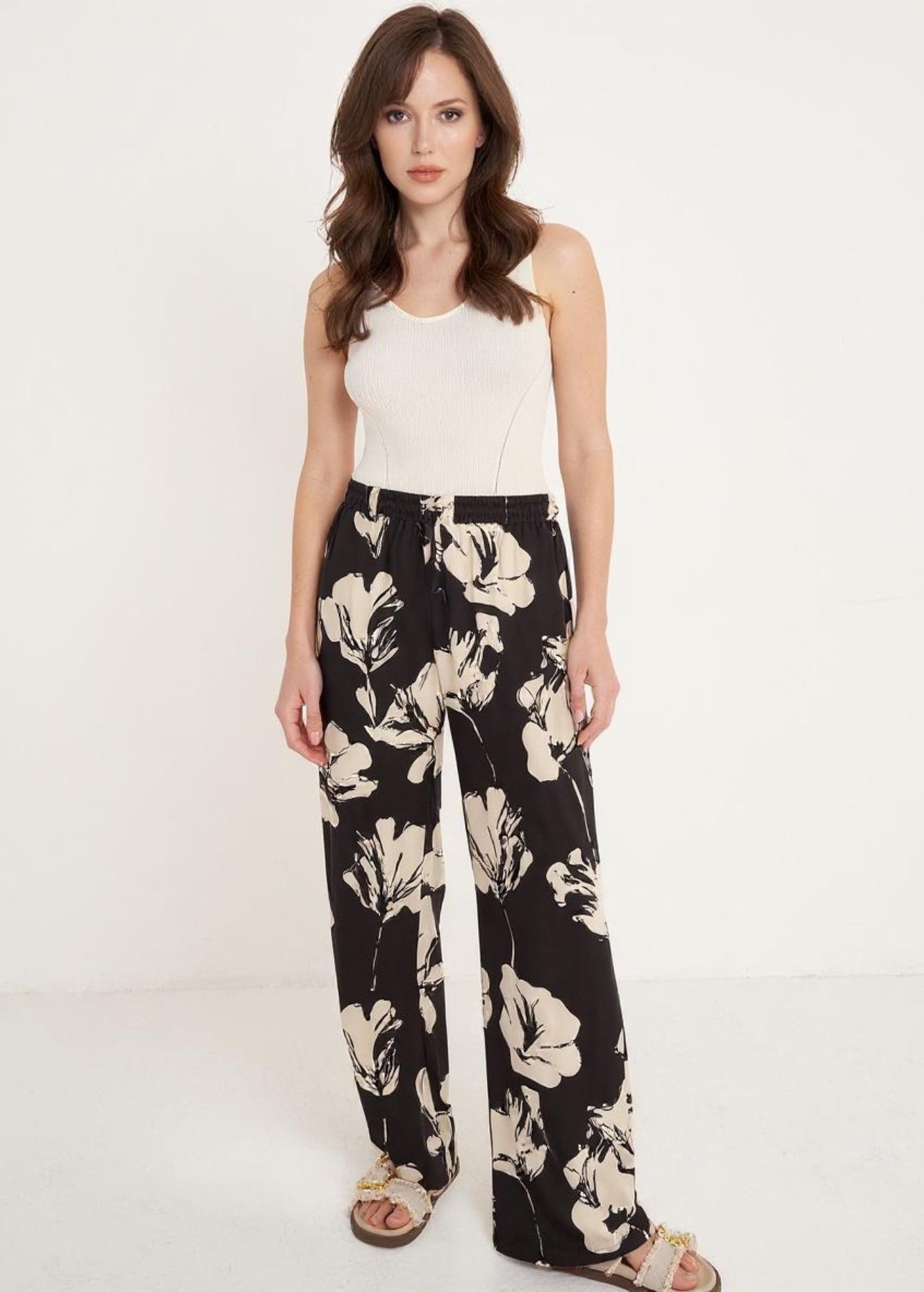 Pantaloni Posillipo Fantasia Floreale