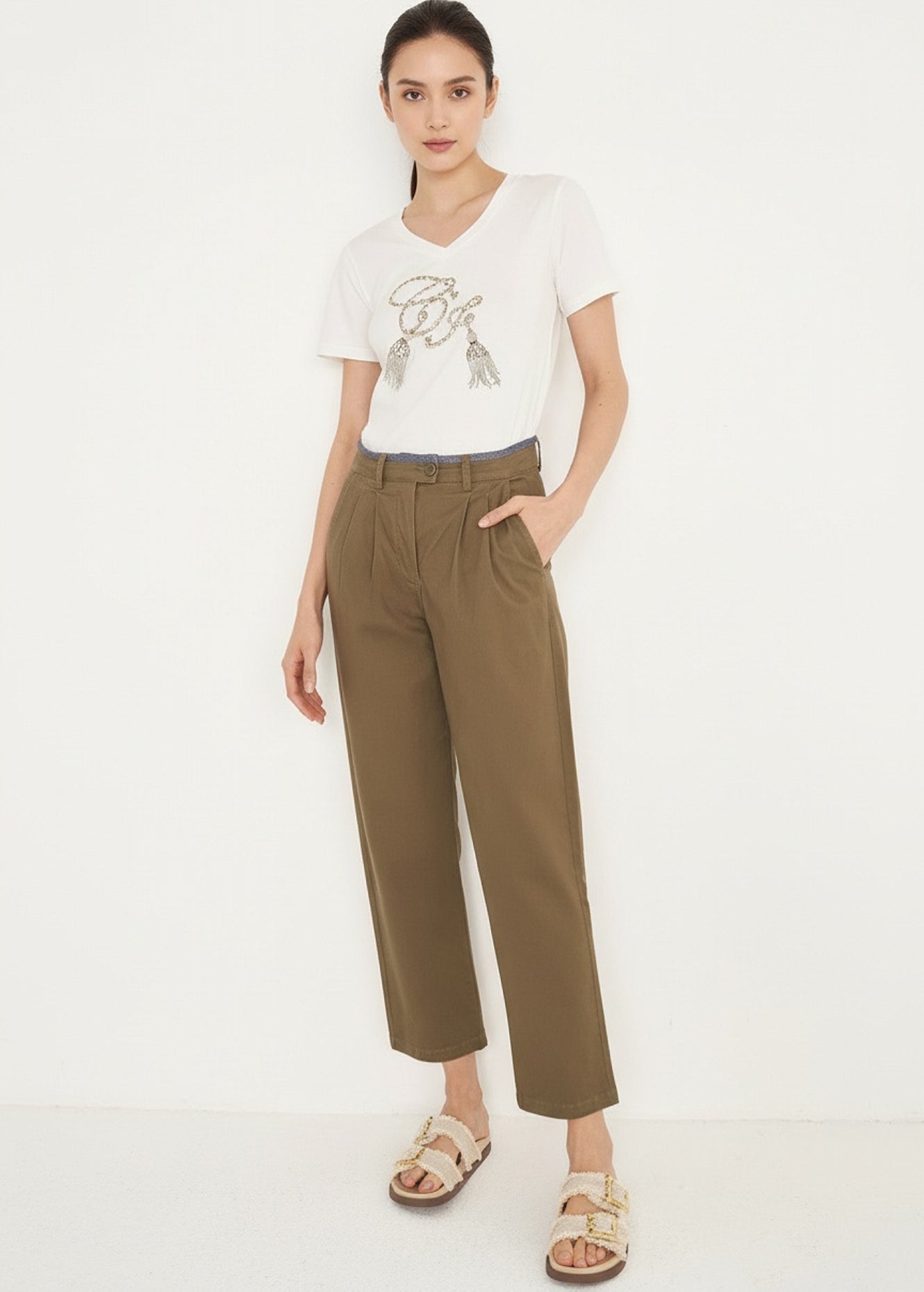 Pantaloni Paride A Sigaretta