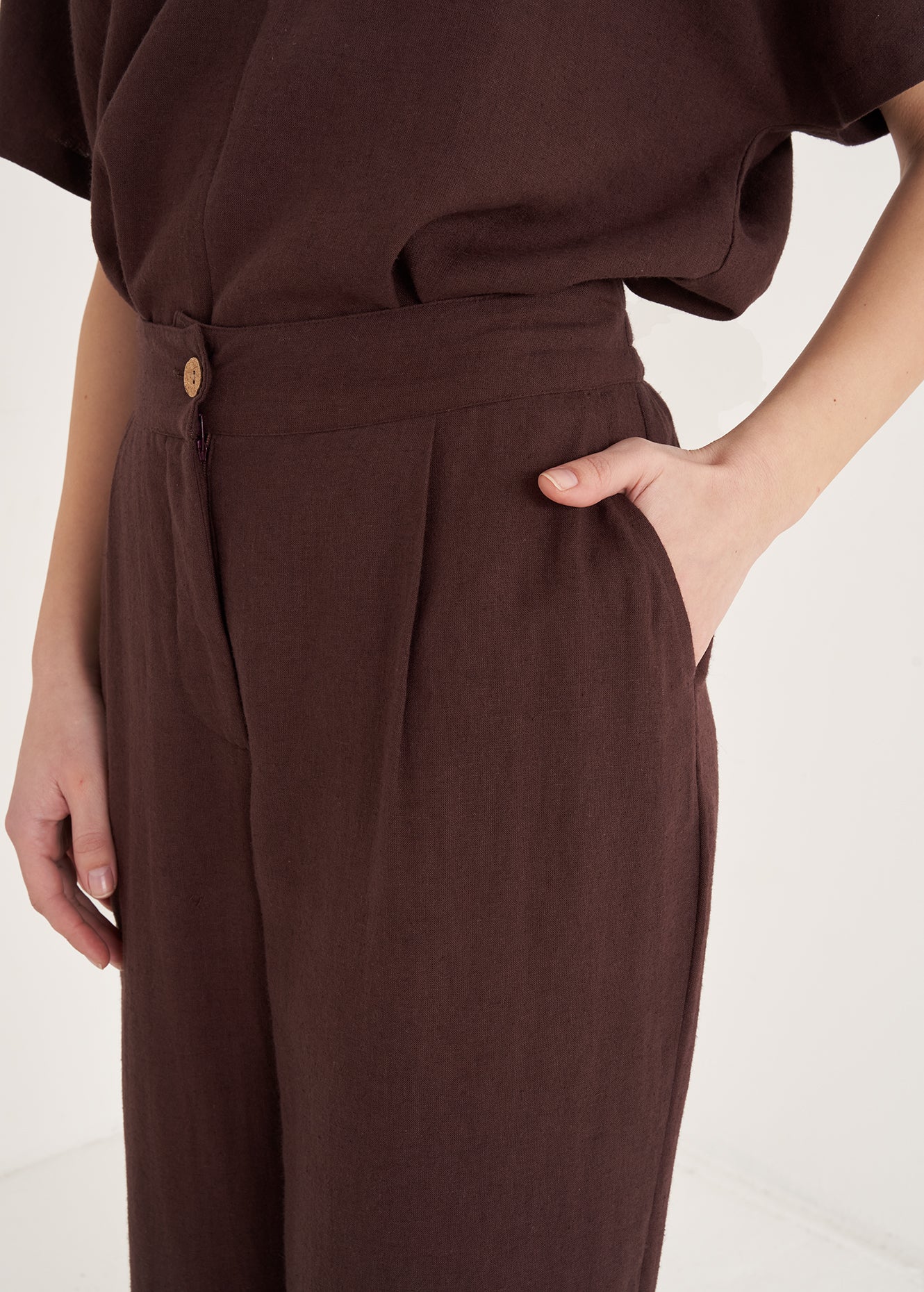 Pantaloni Pencil Vita Alta