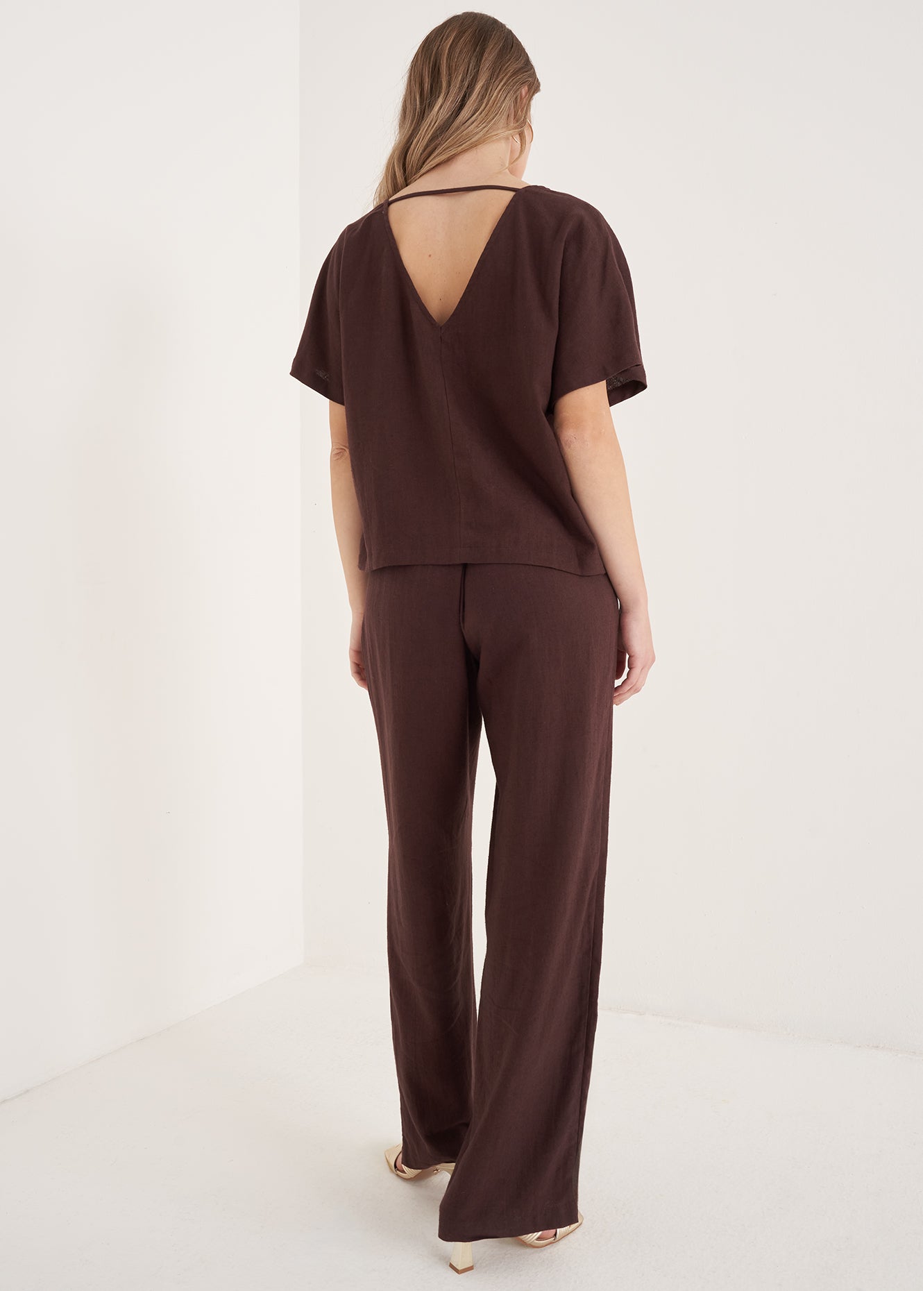 Pantaloni Pencil Vita Alta