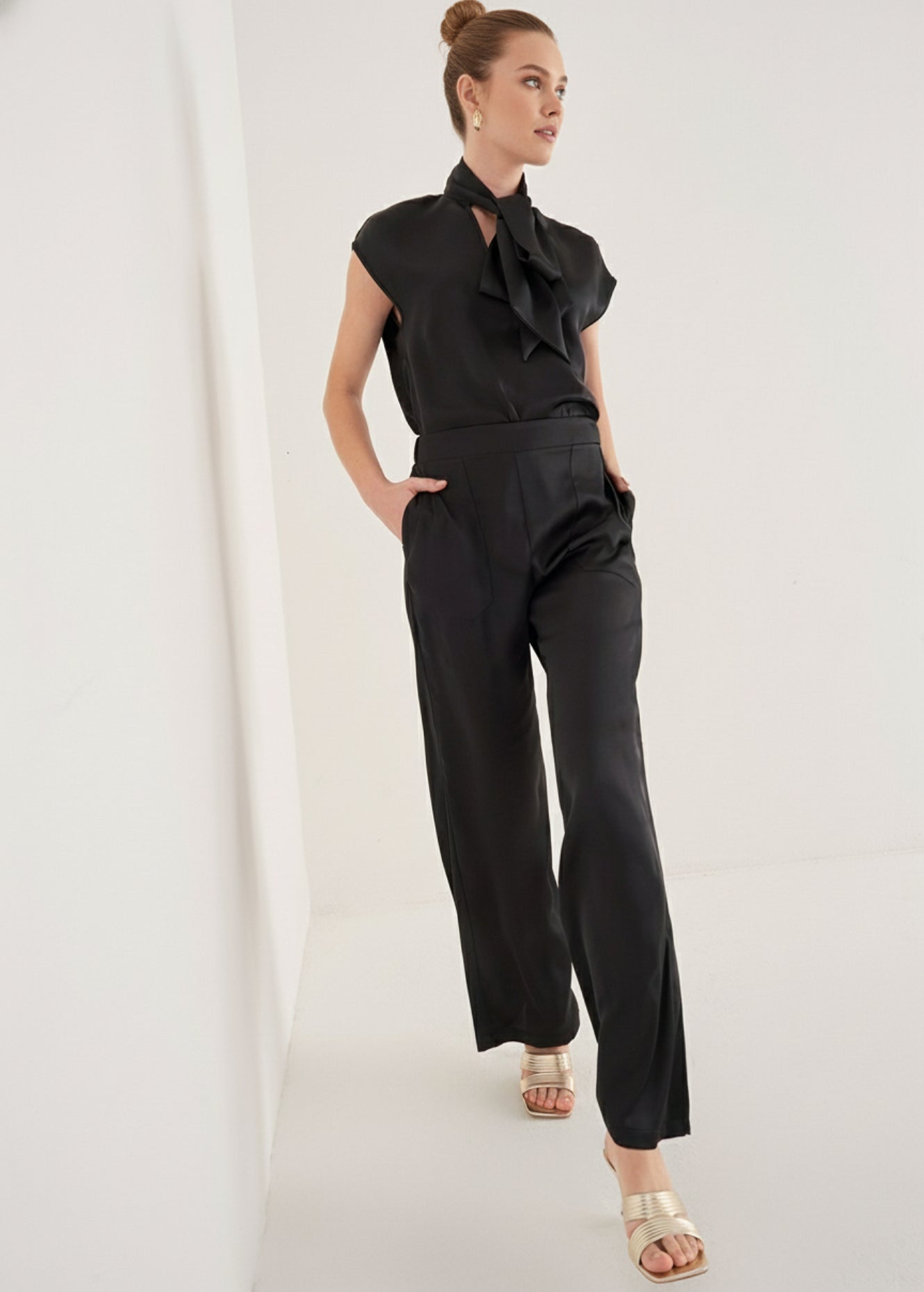 Pantaloni Pablo In Satin