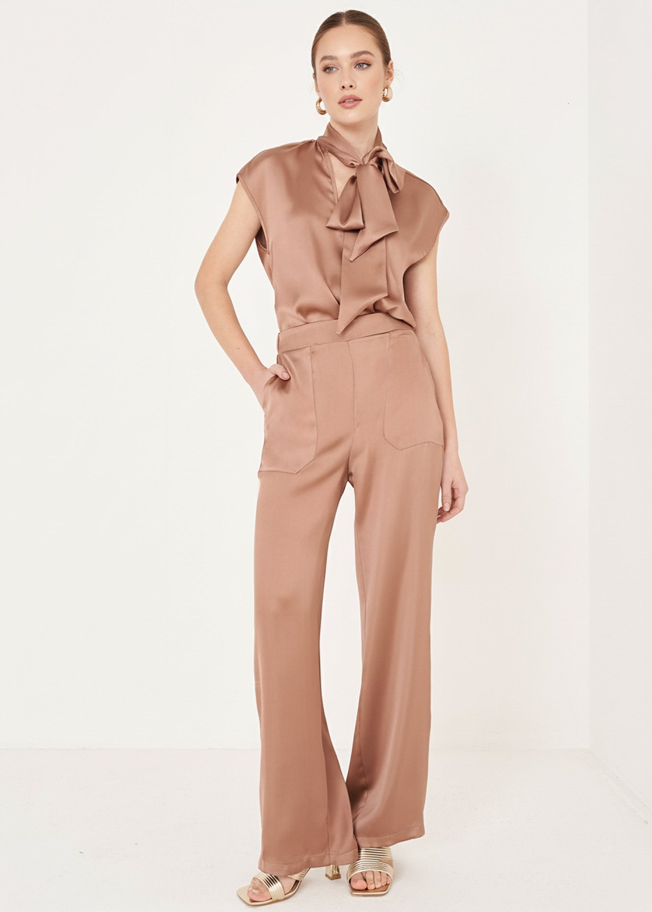 Pantaloni Pablo In Satin
