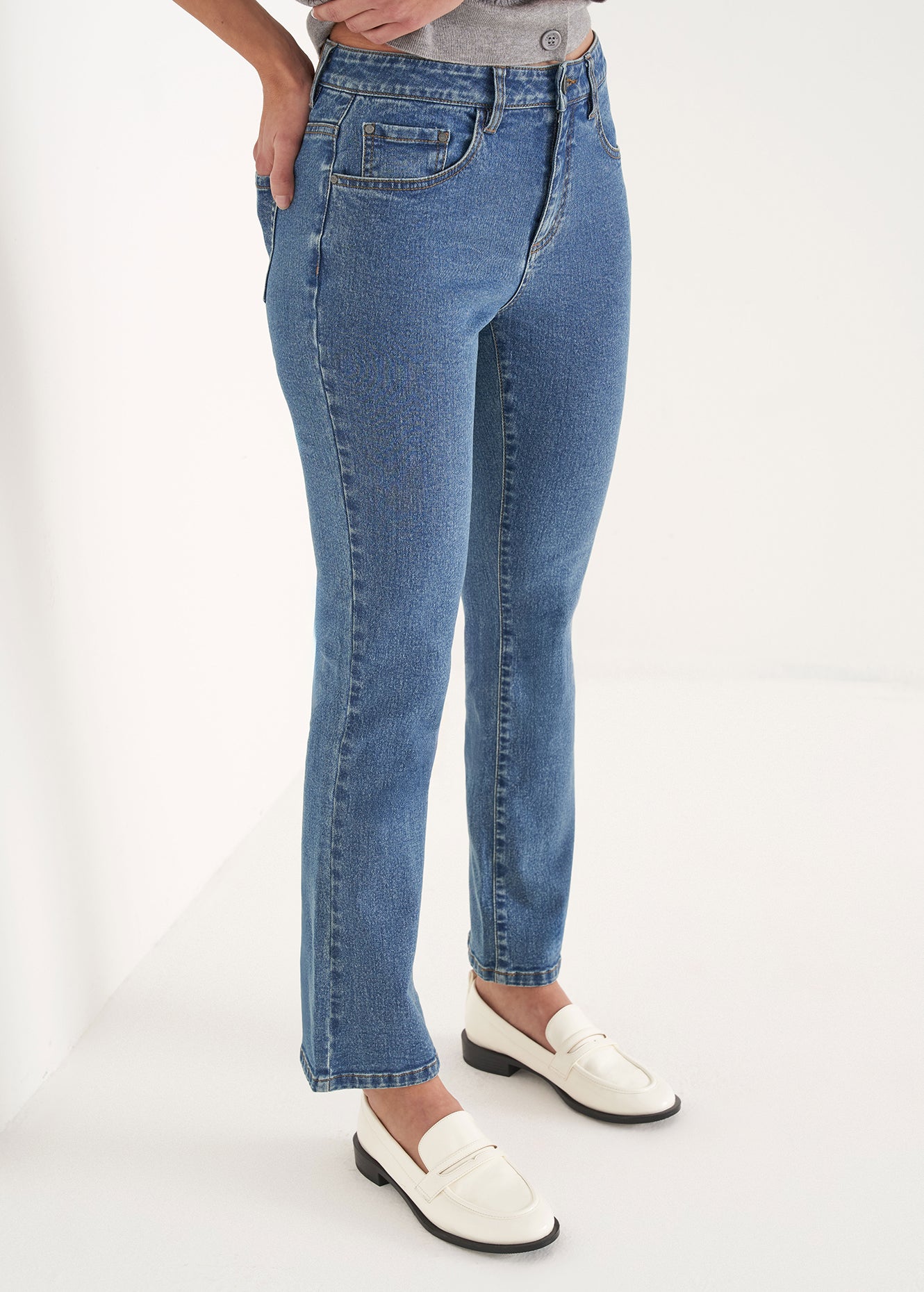 Pantalone Jacqueline in denim di cotone