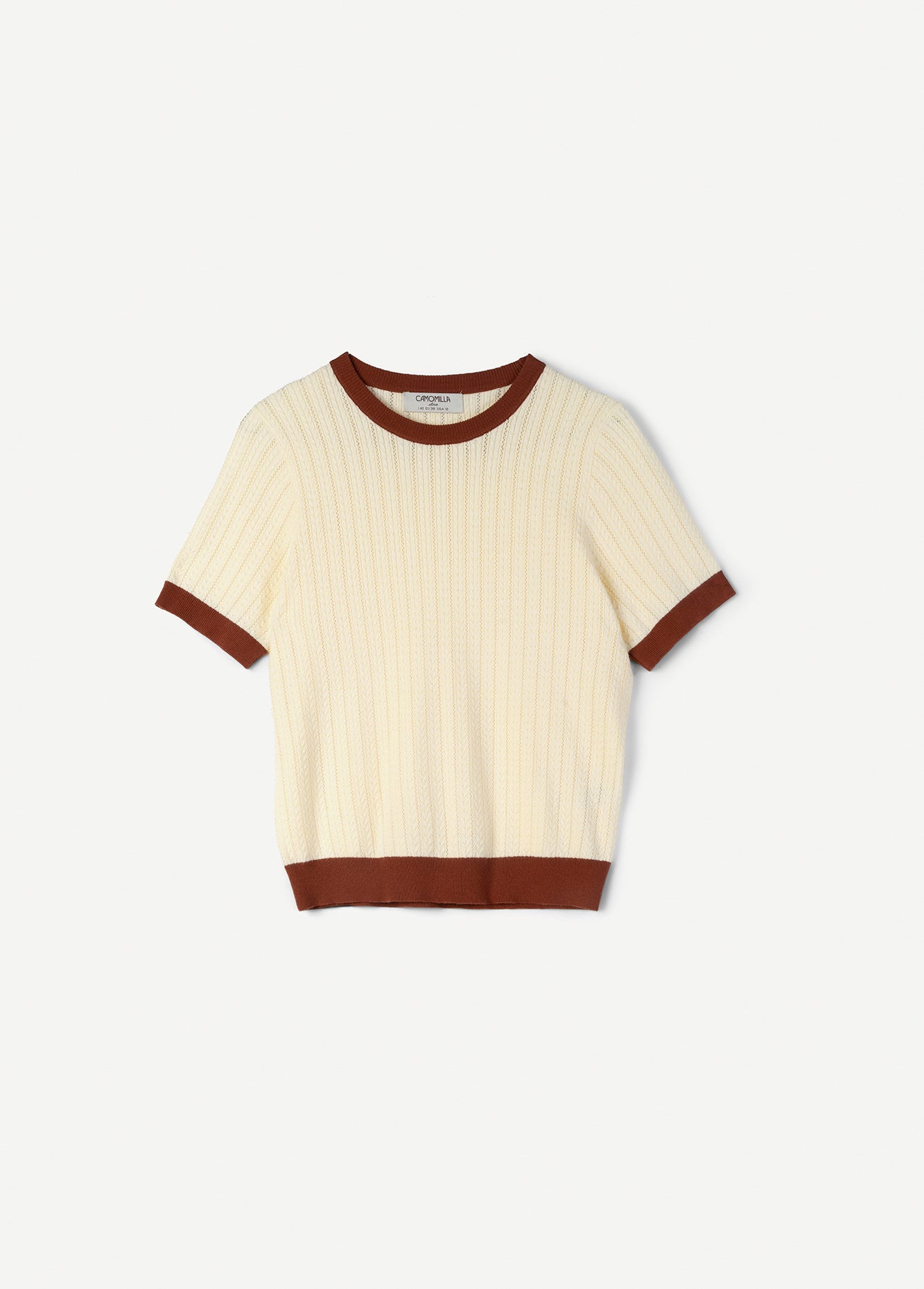 T-shirt in maglia Six