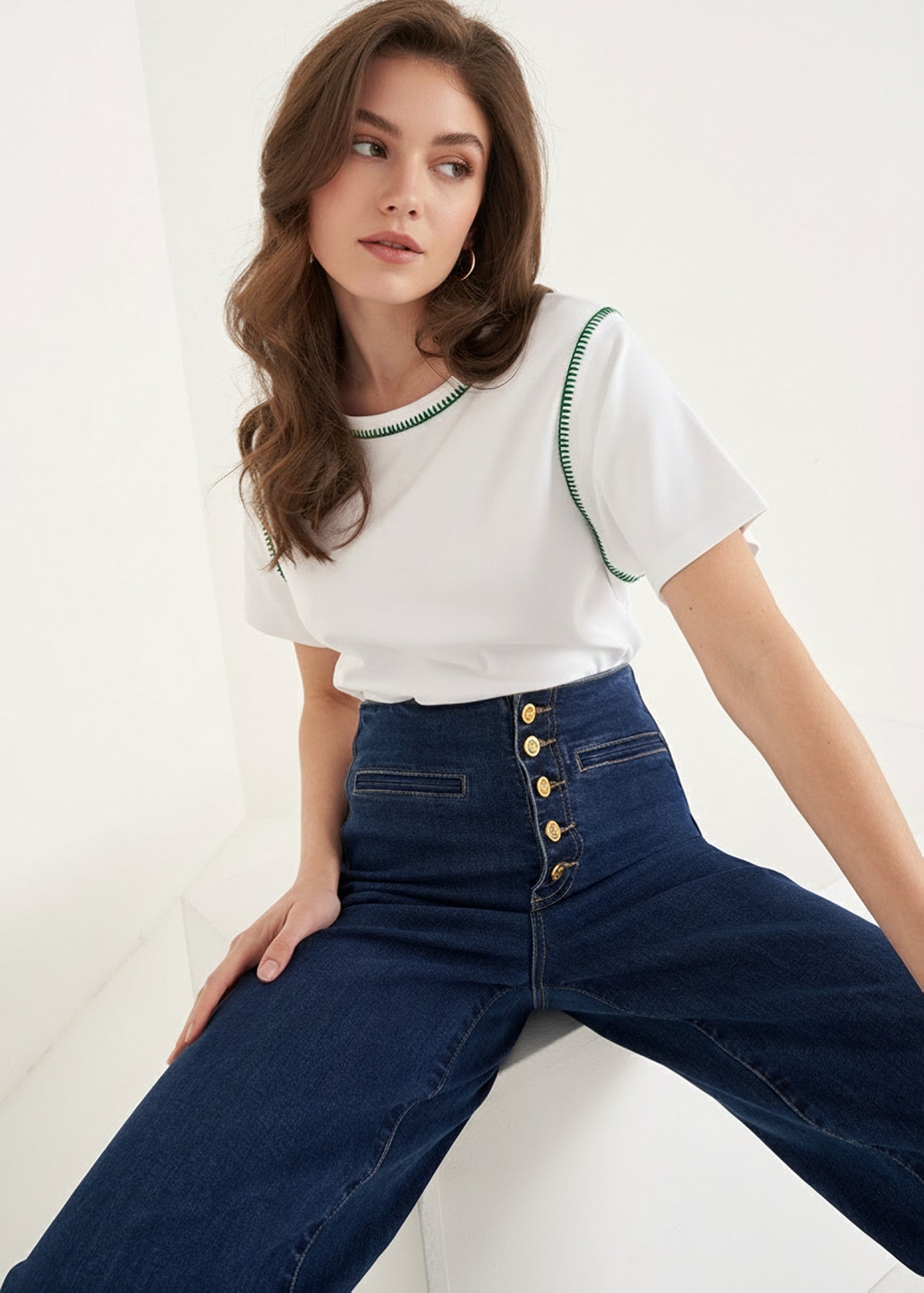 T-shirt Stuzy Ricamo a Mano