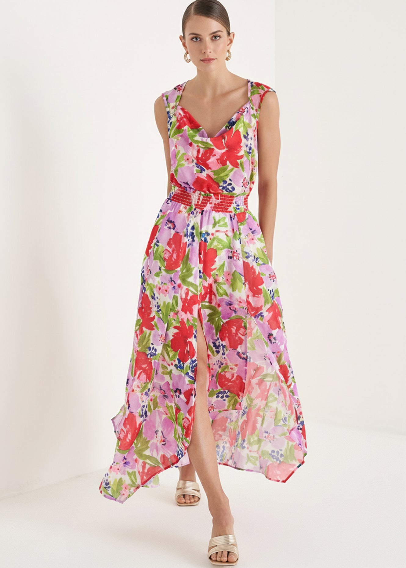 Gonna lunga Gwendy fantasia a fiori