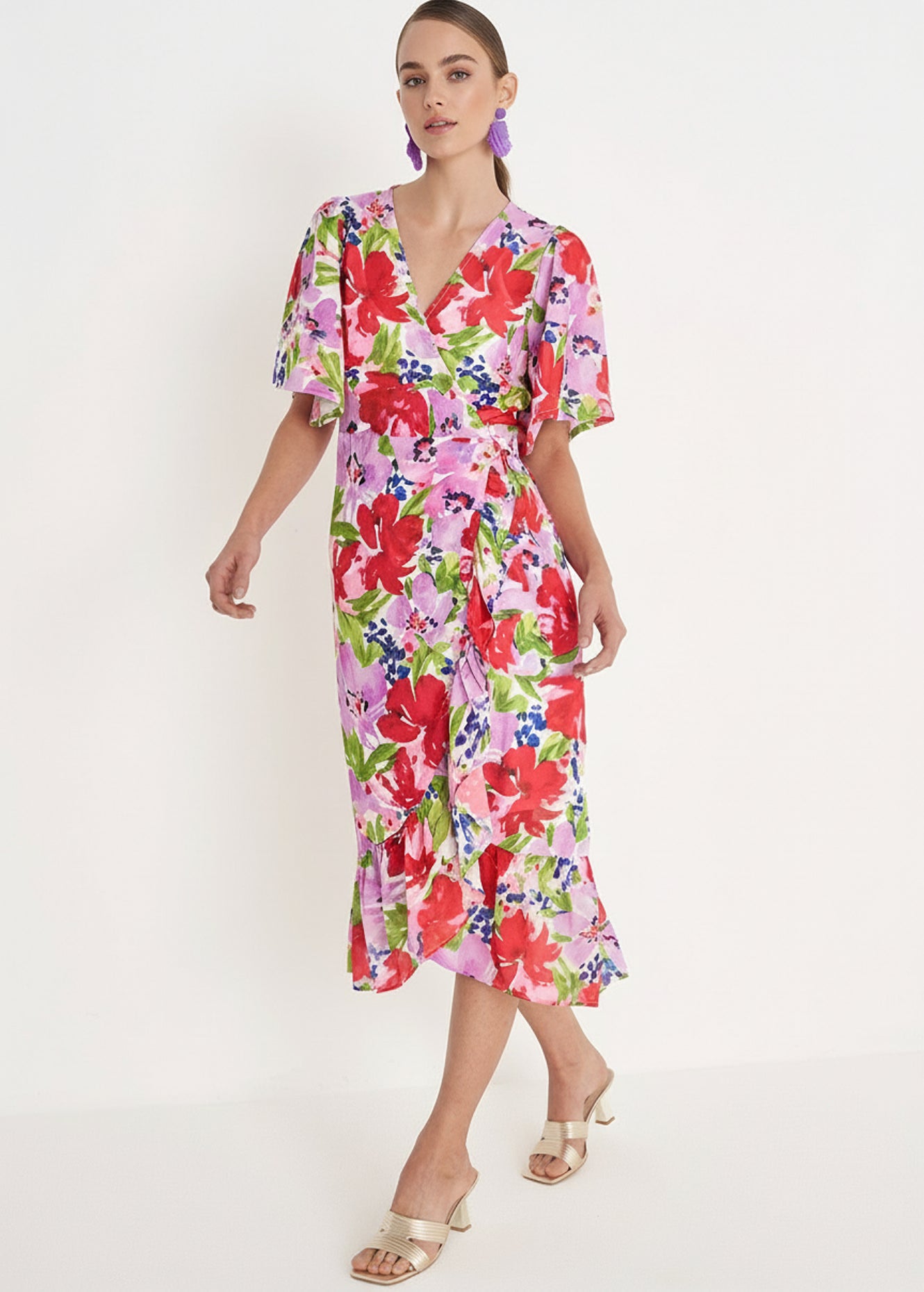 Abito lungo August fantasia a fiori