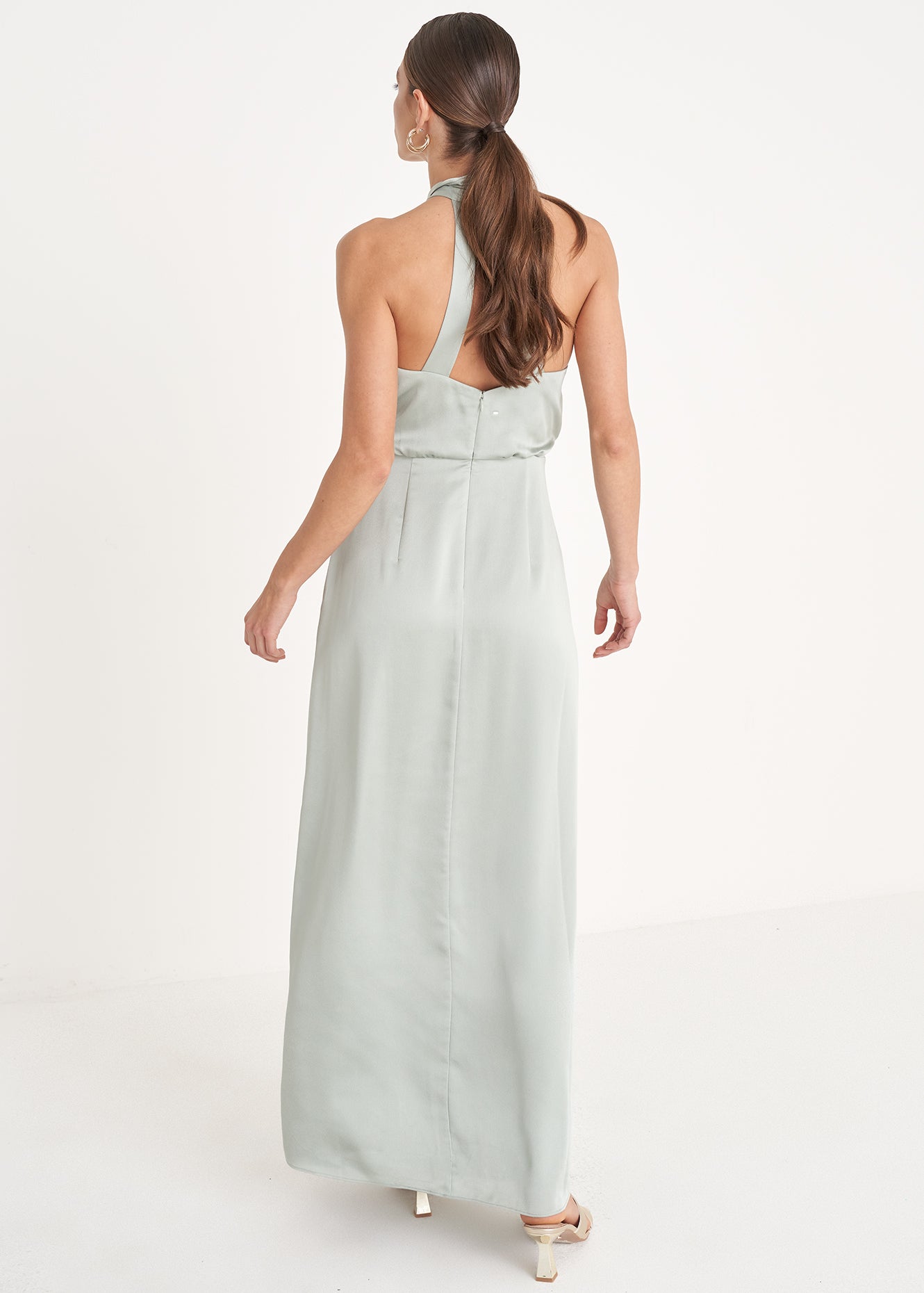 Abito lungo Agnes in satin