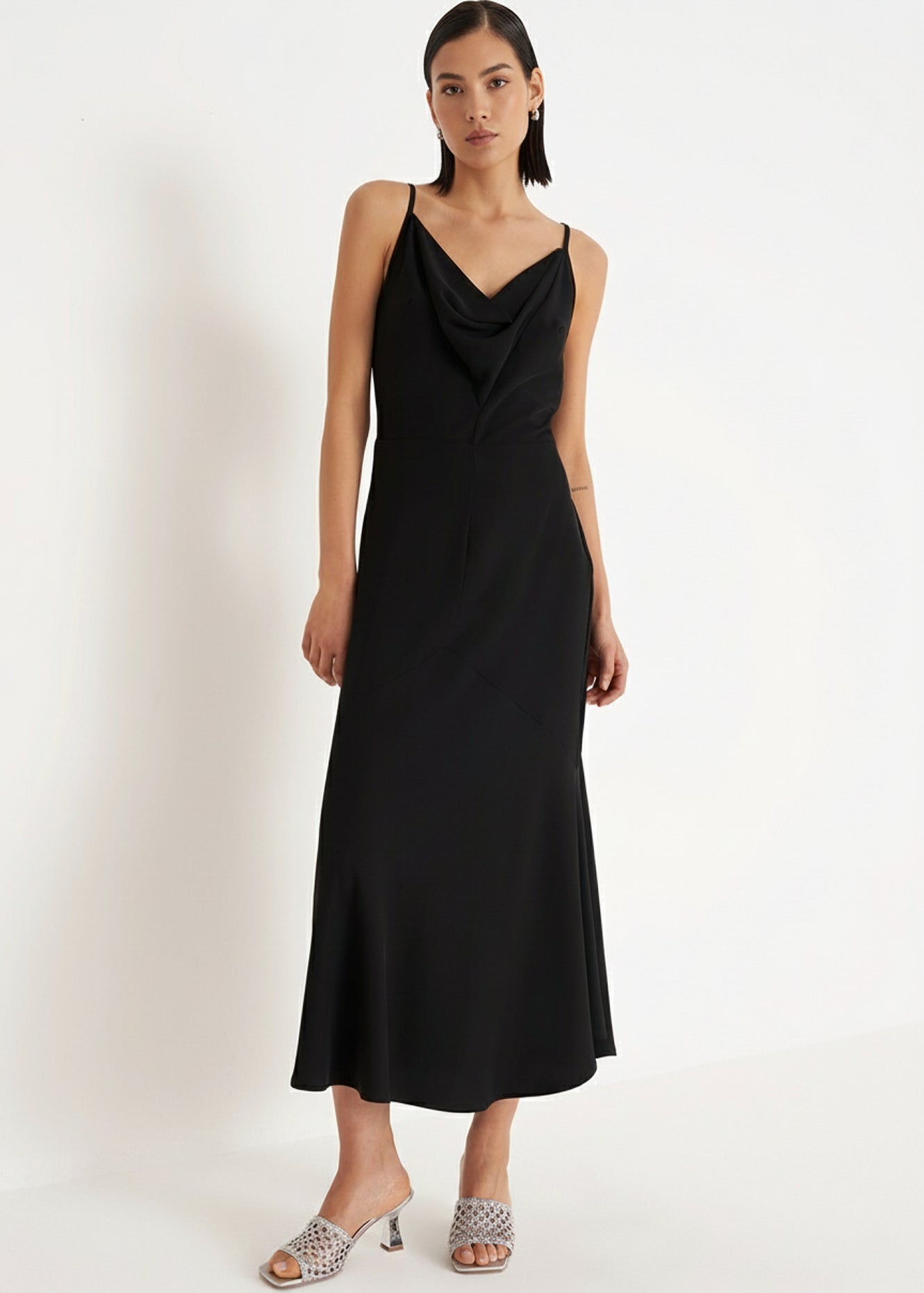 Abito lungo Arold in cady