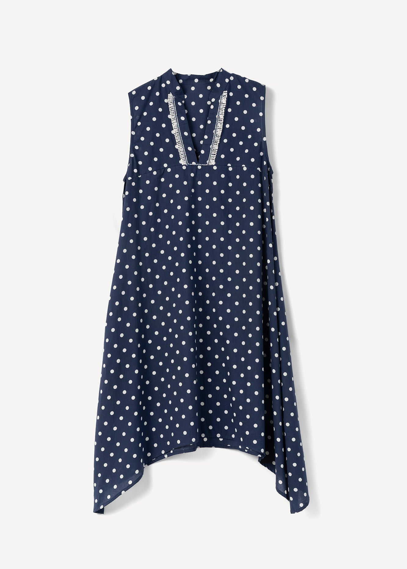 Abito Aloha In Cotone Pois