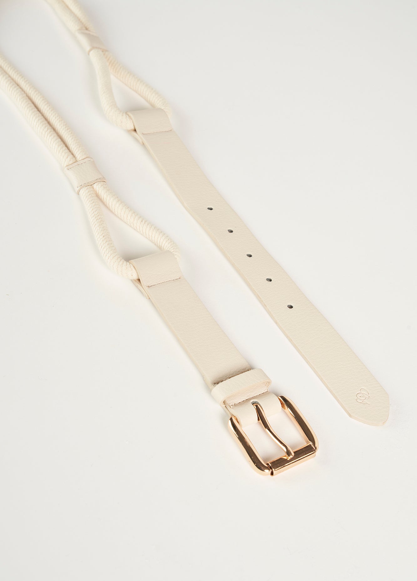 Cintura Cornelia in ecopelle e corda