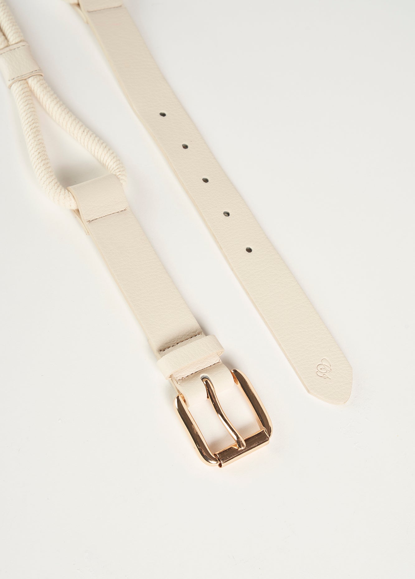 Cintura Cornelia in ecopelle e corda