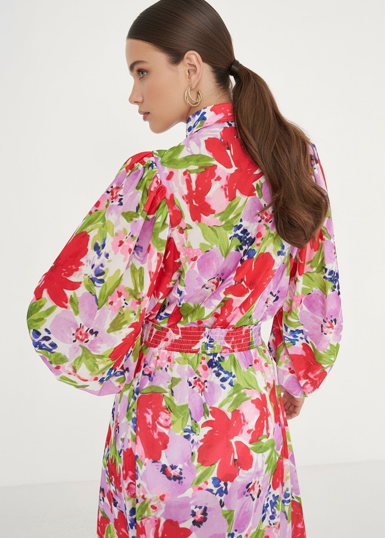 Camicia Cheryl con fantasia a fiori