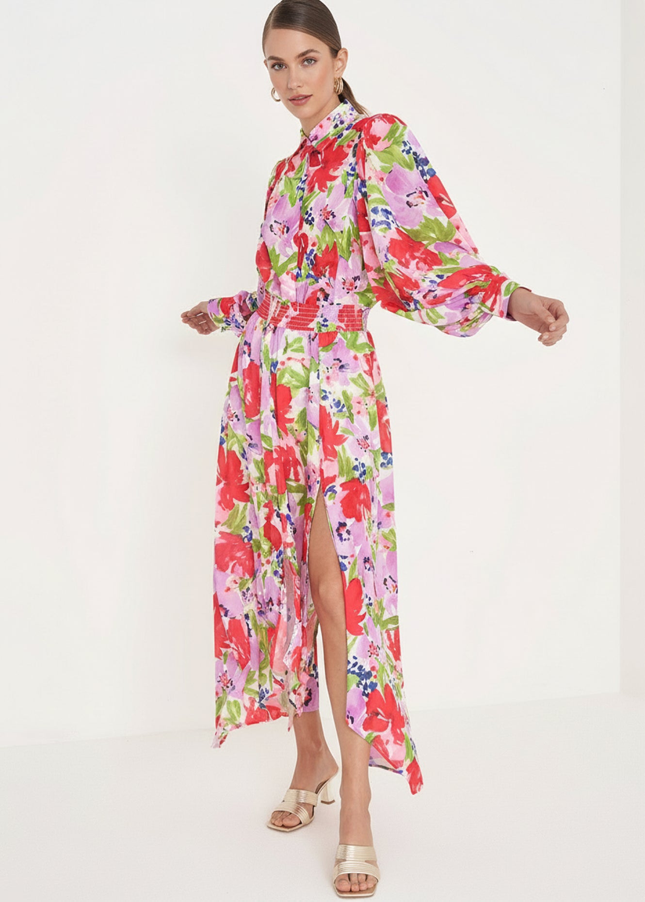 Camicia Cheryl con fantasia a fiori