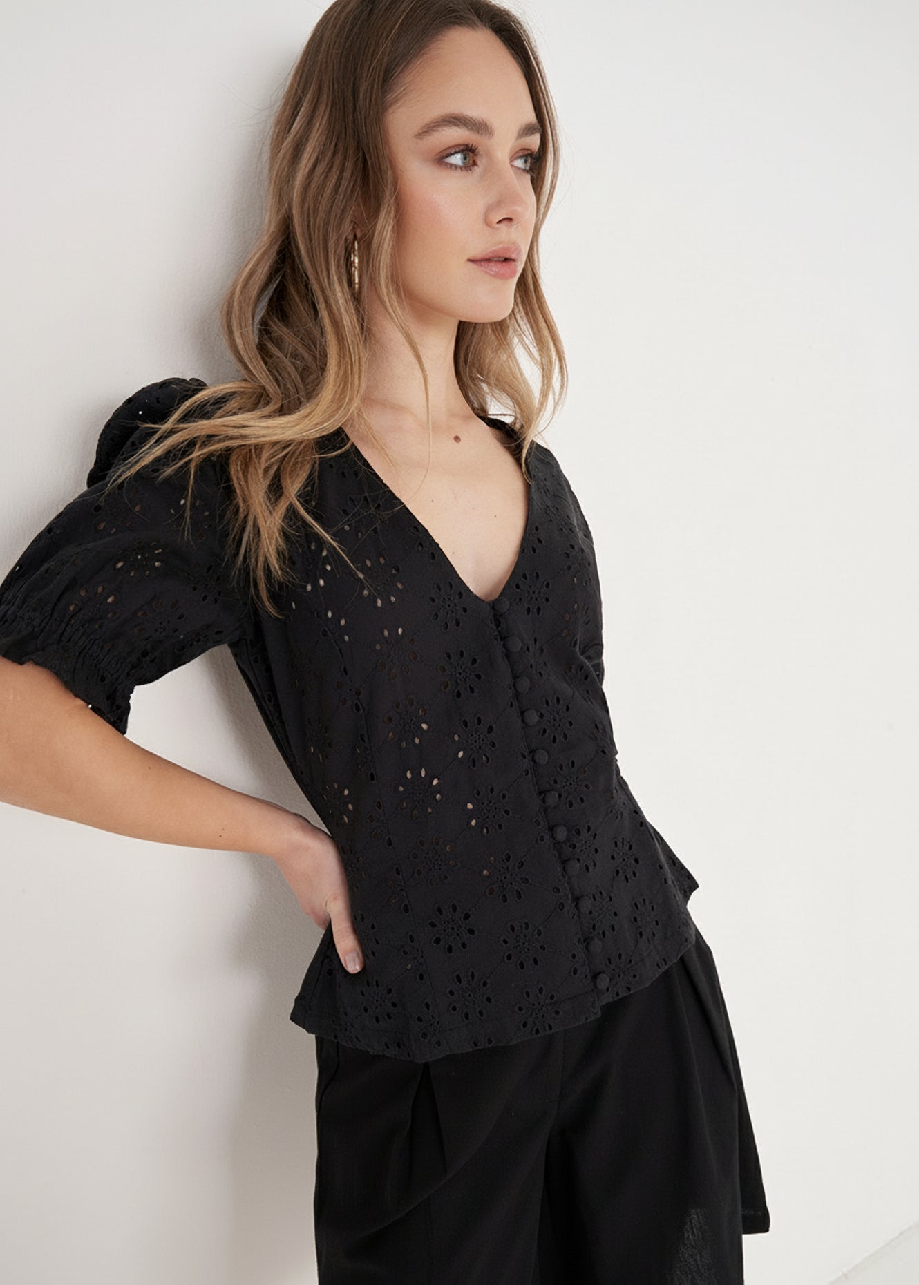 Camicia Candy In Pizzo Sangallo